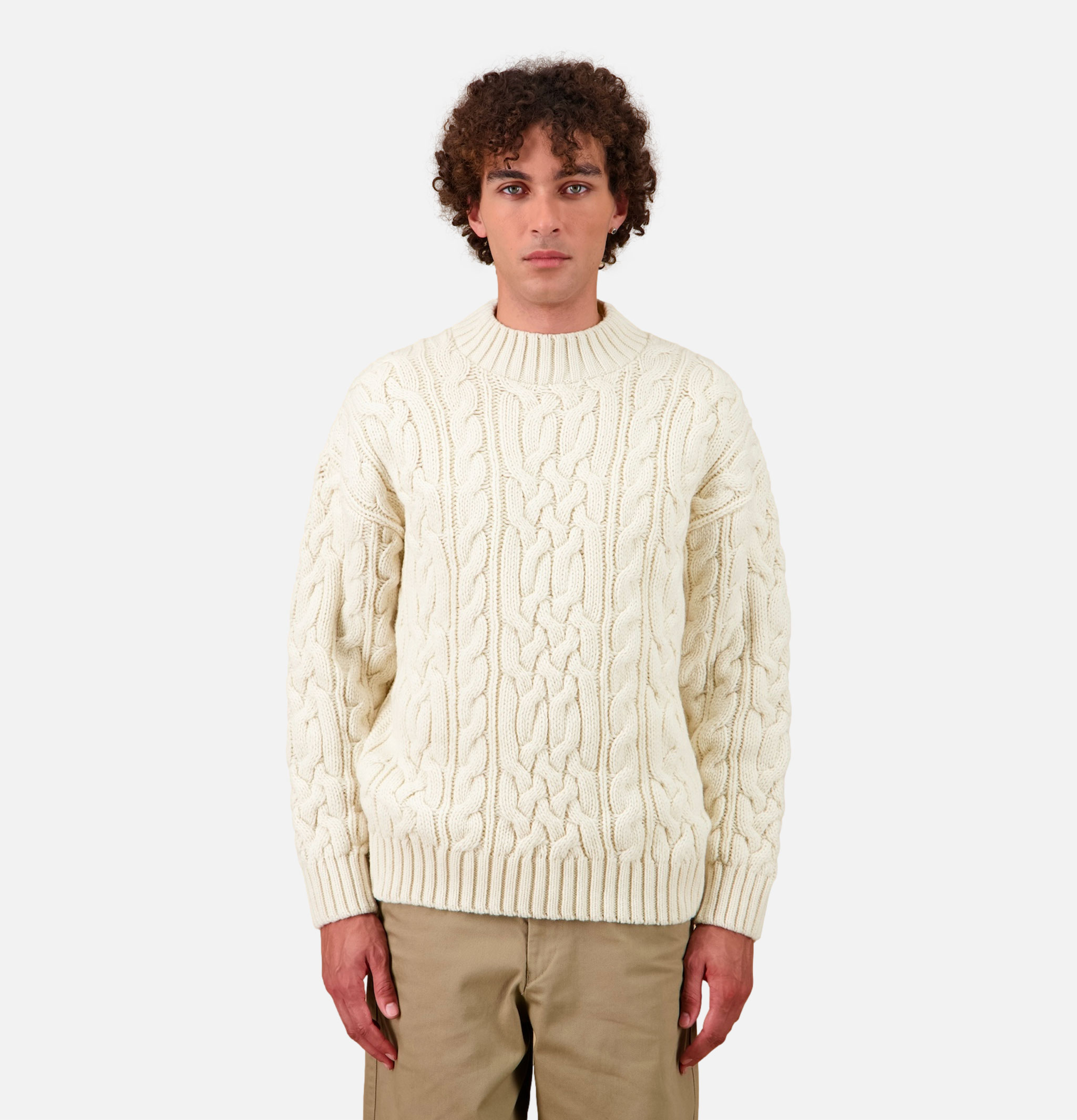 Nitto Knitwear Pull Col Rond Ohannes Ecru