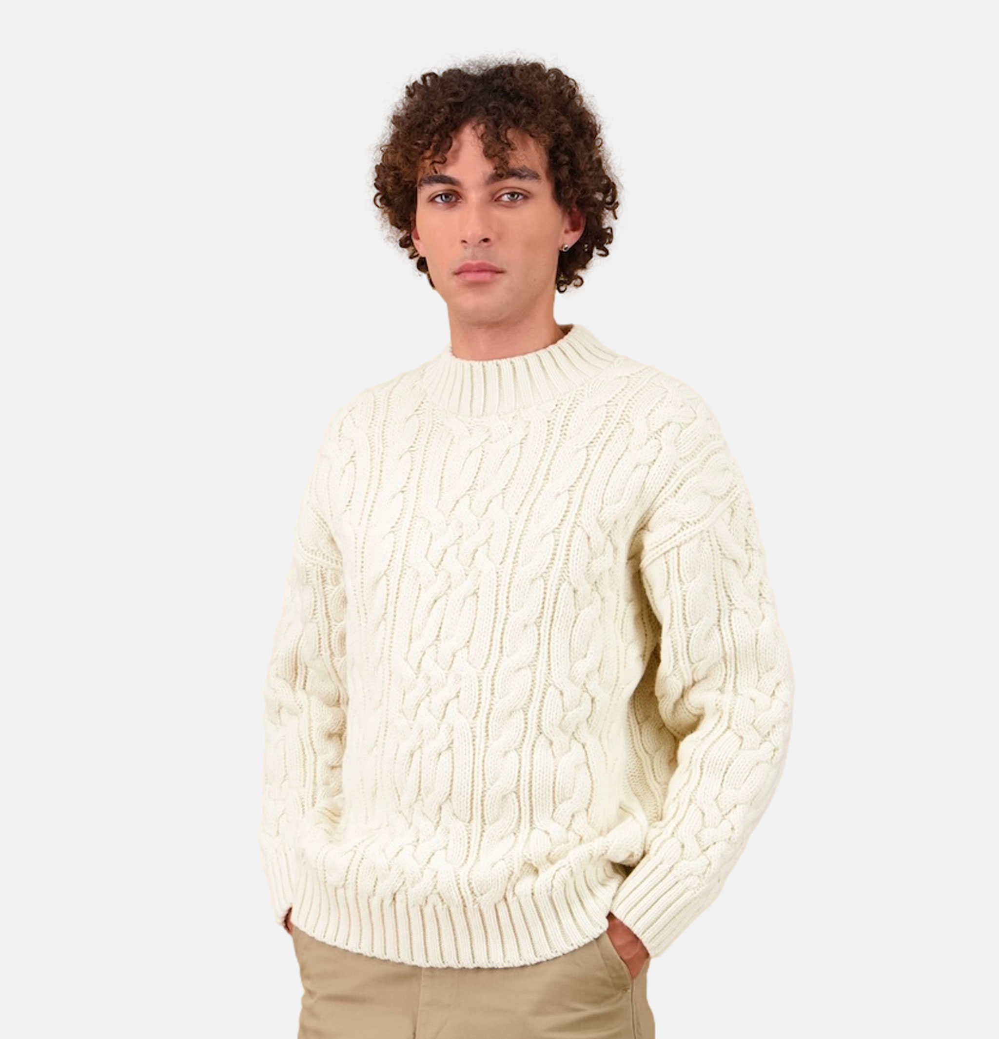 Nitto Knitwear Pull Col Rond Ohannes Ecru