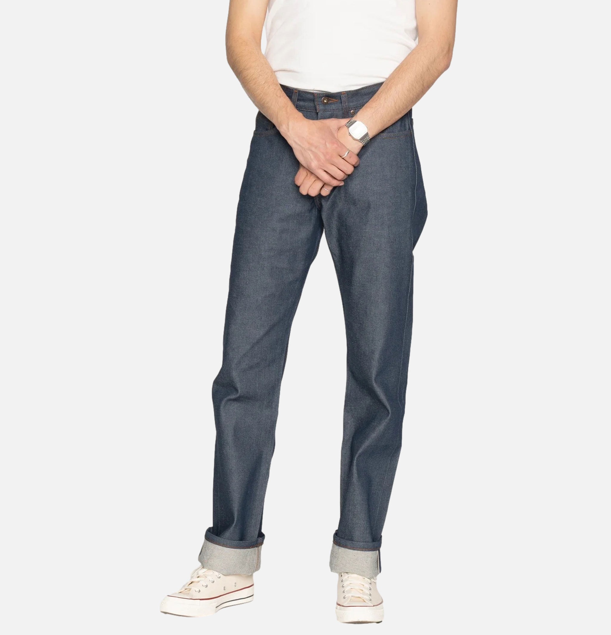 Jean Naked and Famous True Guy Natural Indigo