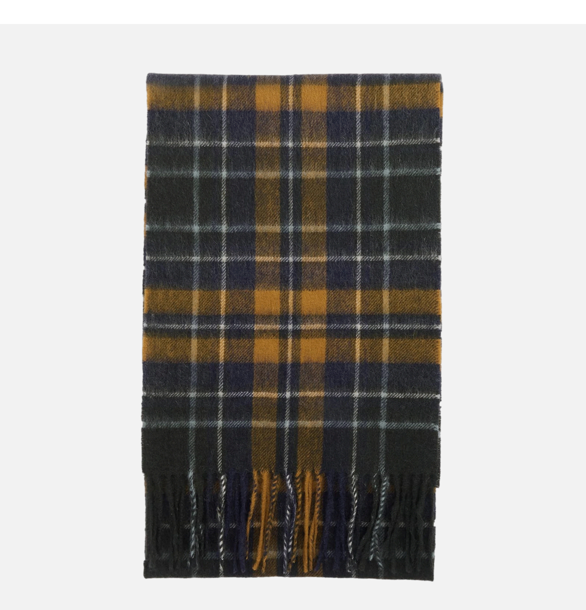 Barbour Écharpe New Check Forest Brown