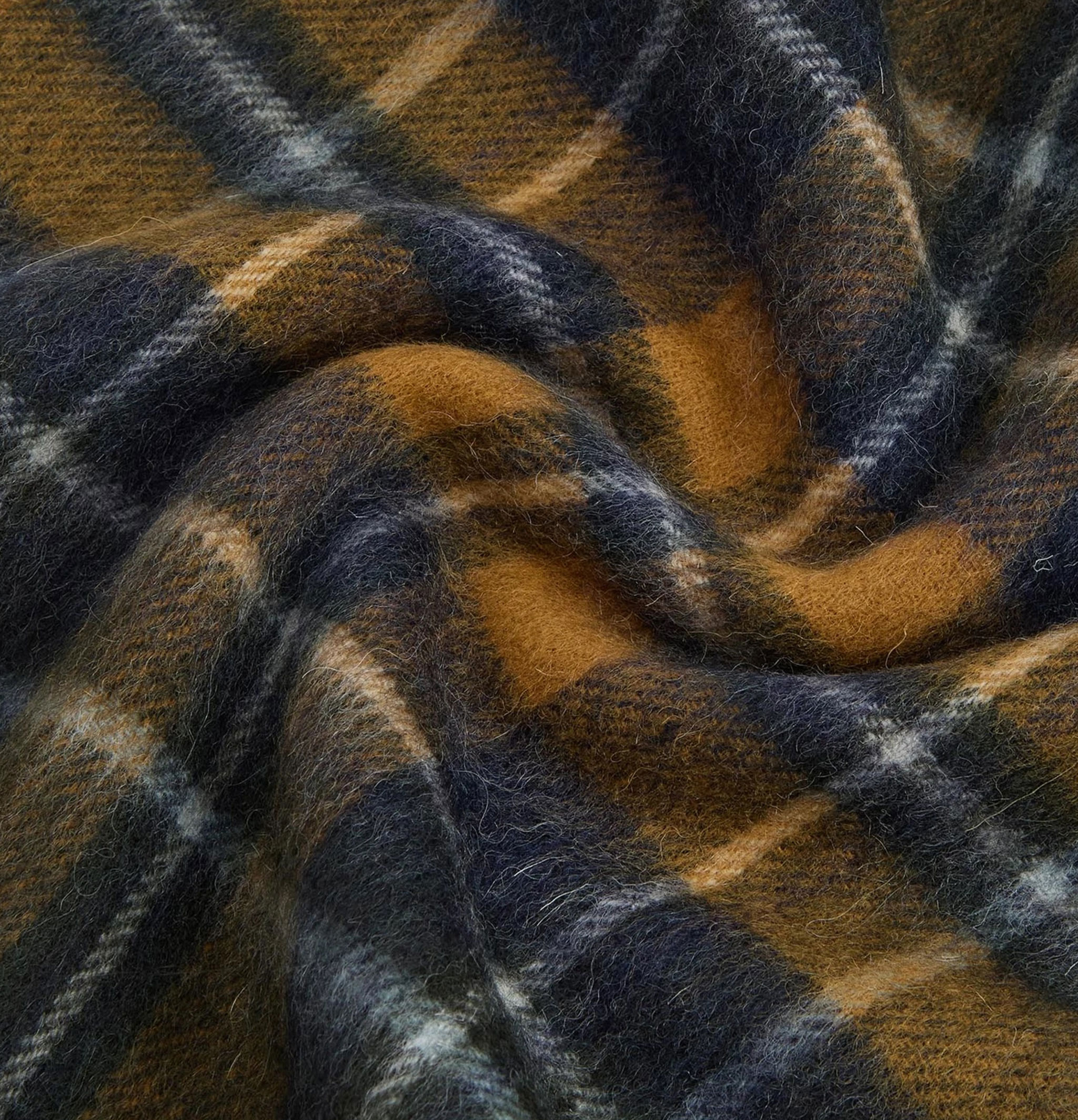 Barbour Écharpe New Check Forest Brown