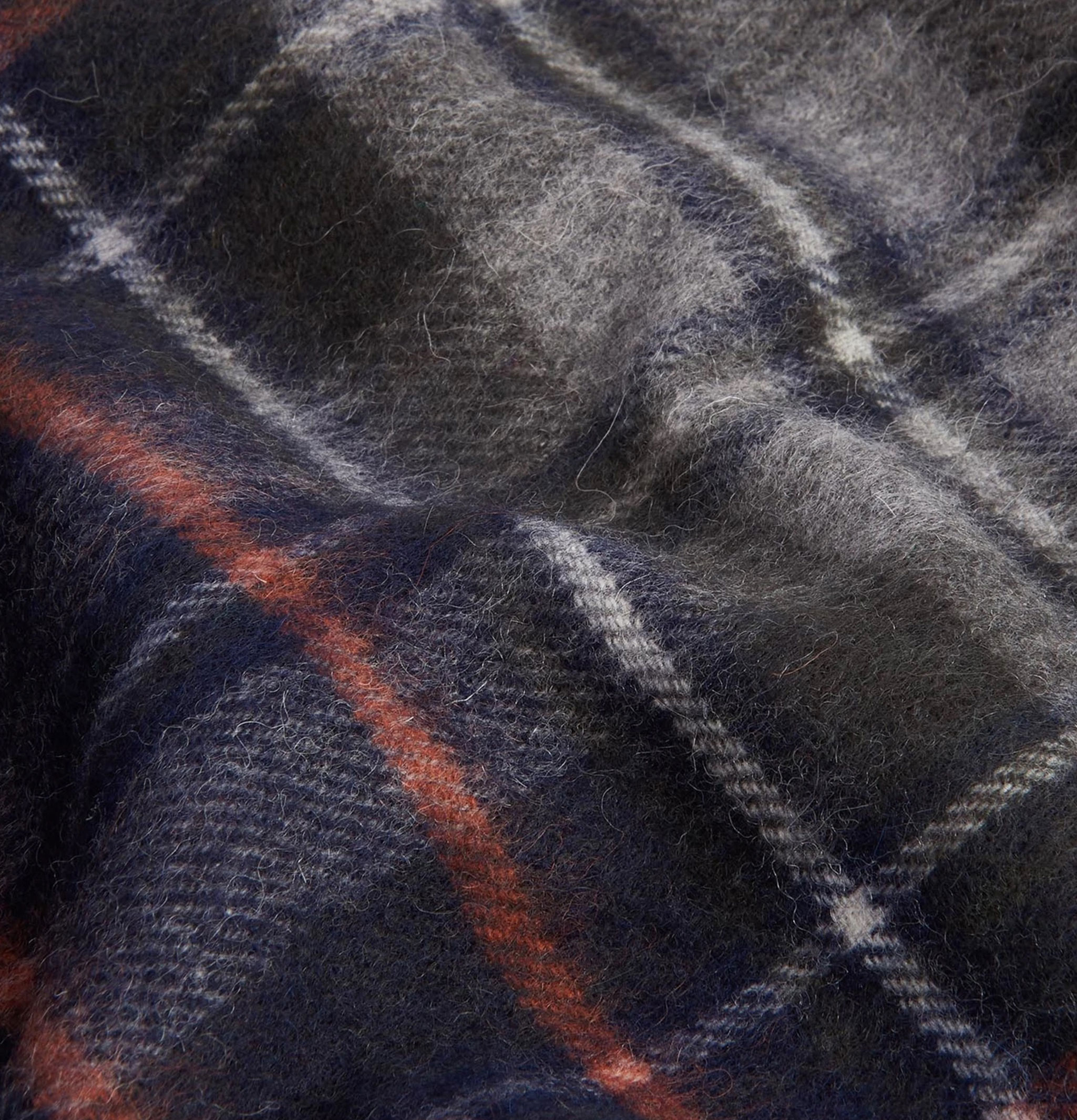 Barbour Écharpe New Check Navy Dark Ging