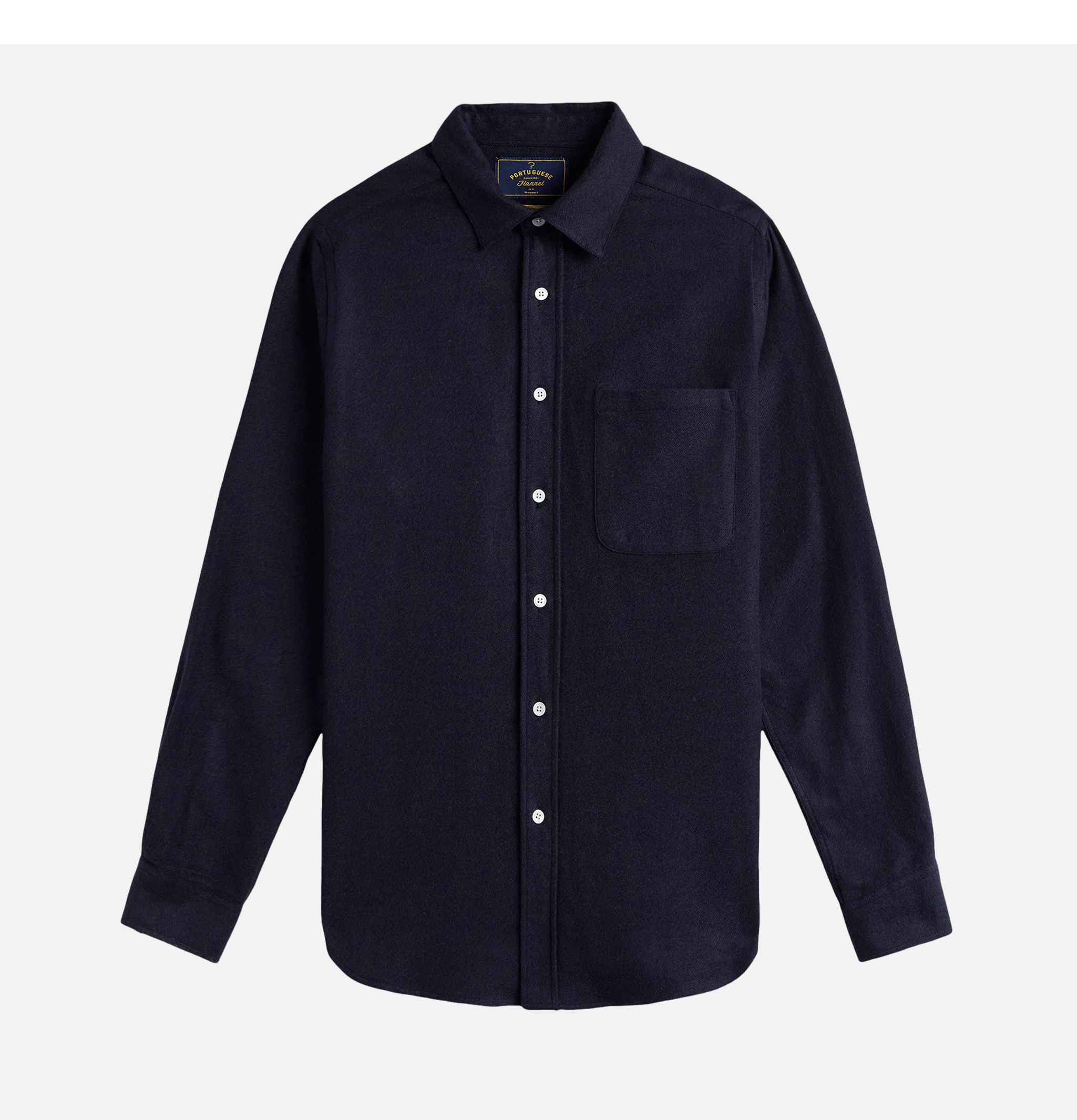 Portuguese Flannel Shirt Teca Navy