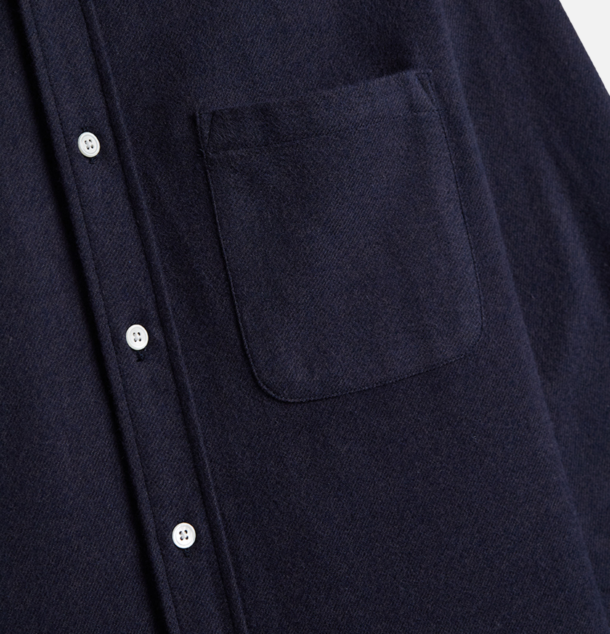 Portuguese Flannel Shirt Teca Navy
