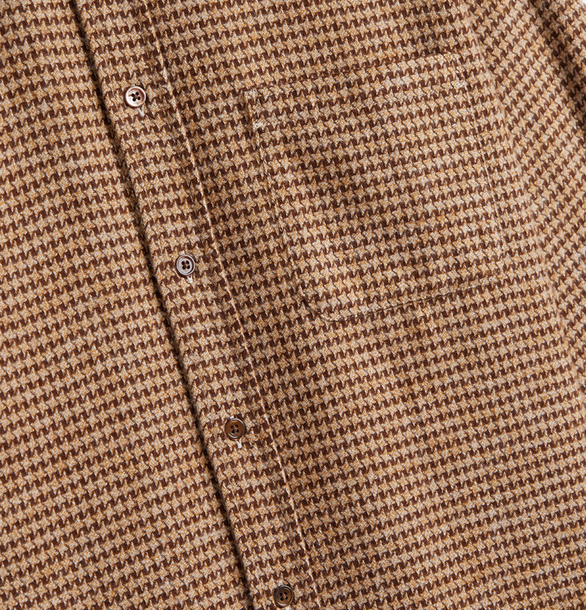 Portuguese Flannel Chemise Abstract Marron