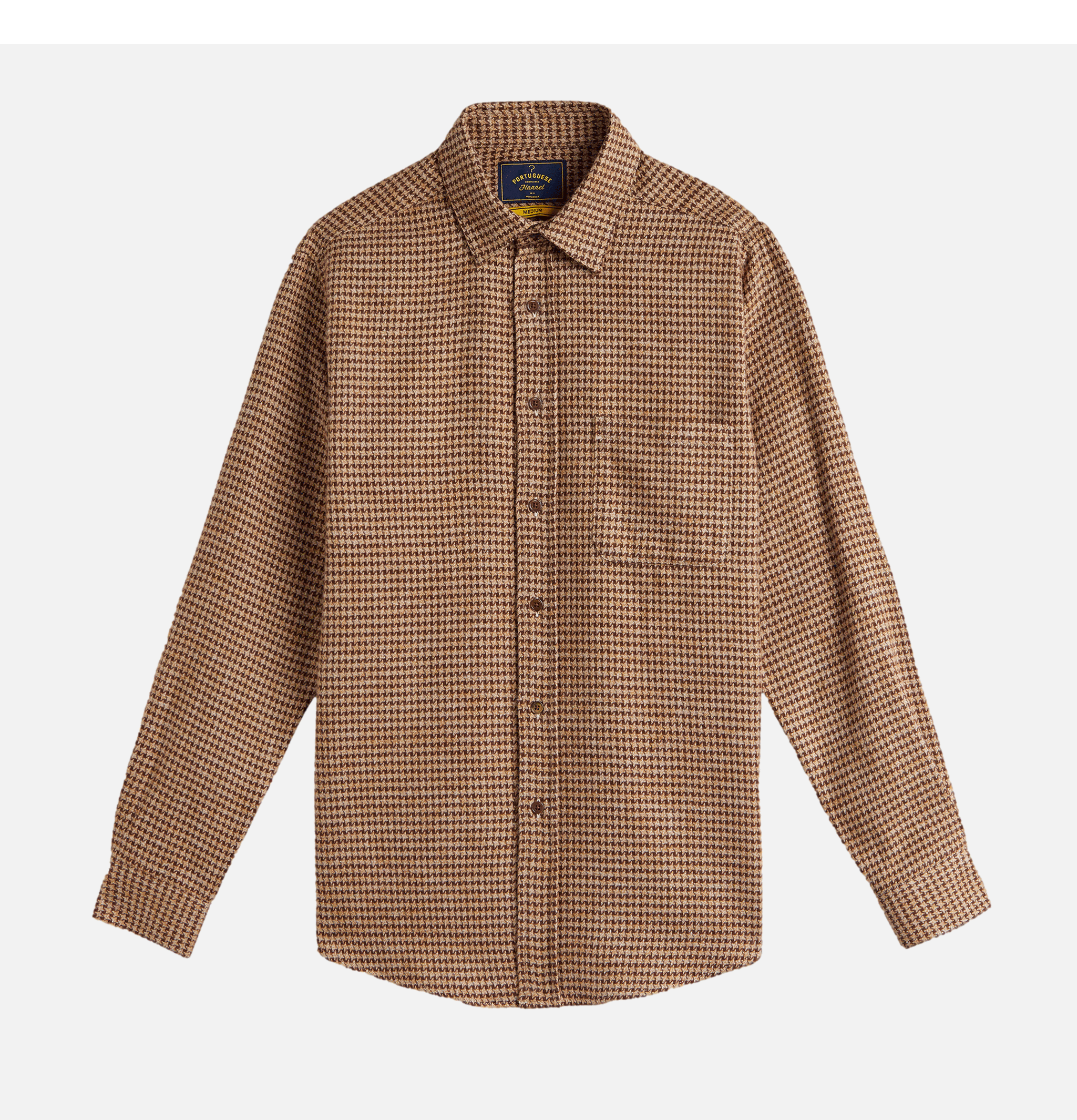 Portuguese Flannel Chemise Abstract Marron