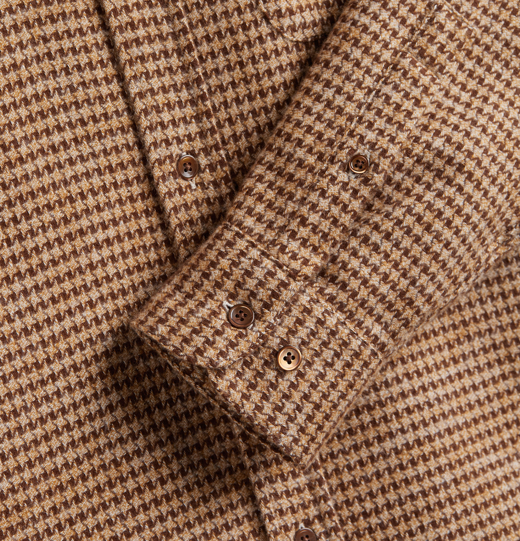 Portuguese Flannel Chemise Abstract Marron