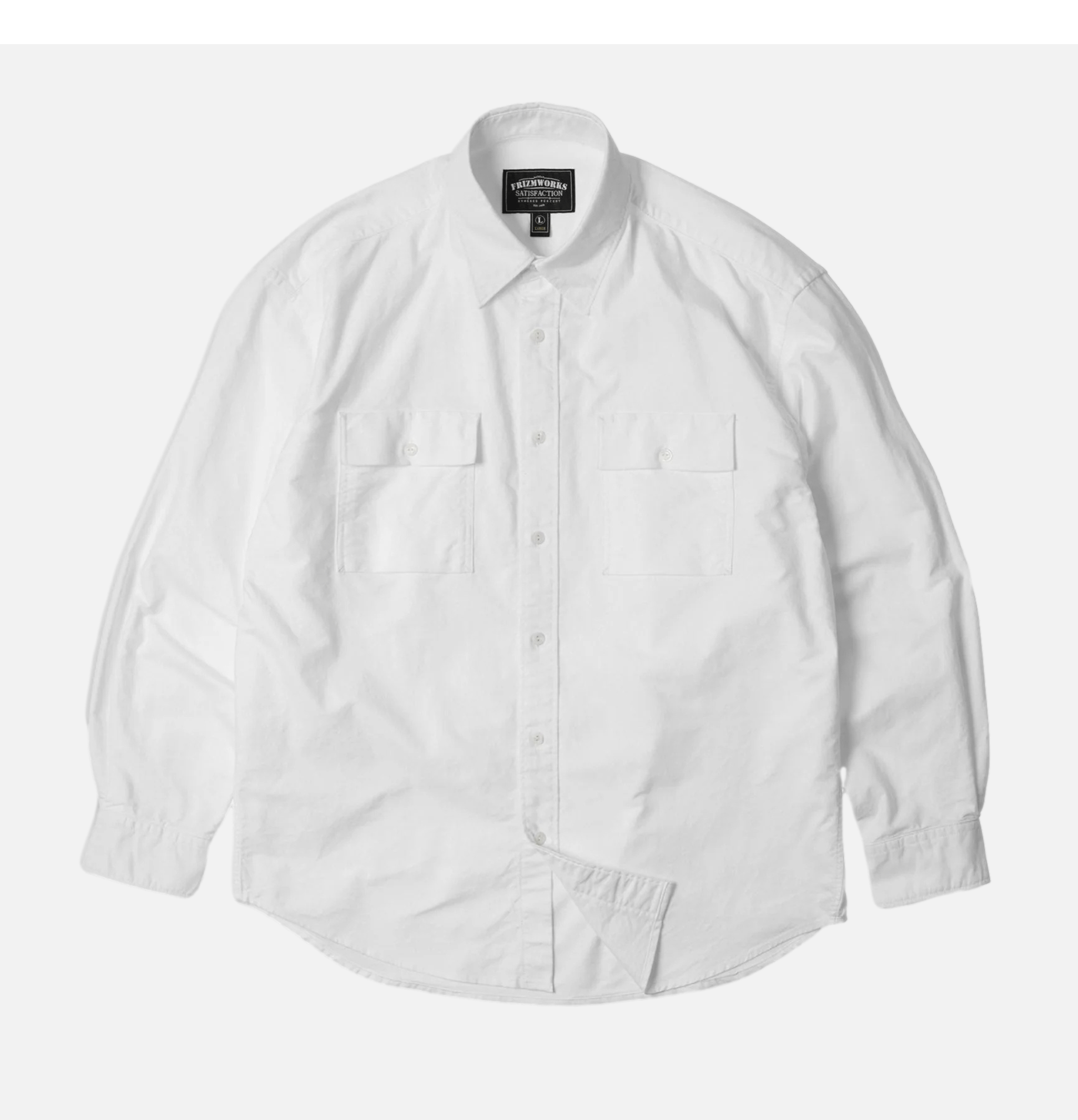 Frizmworks Chemise Chambray Work Blanc
