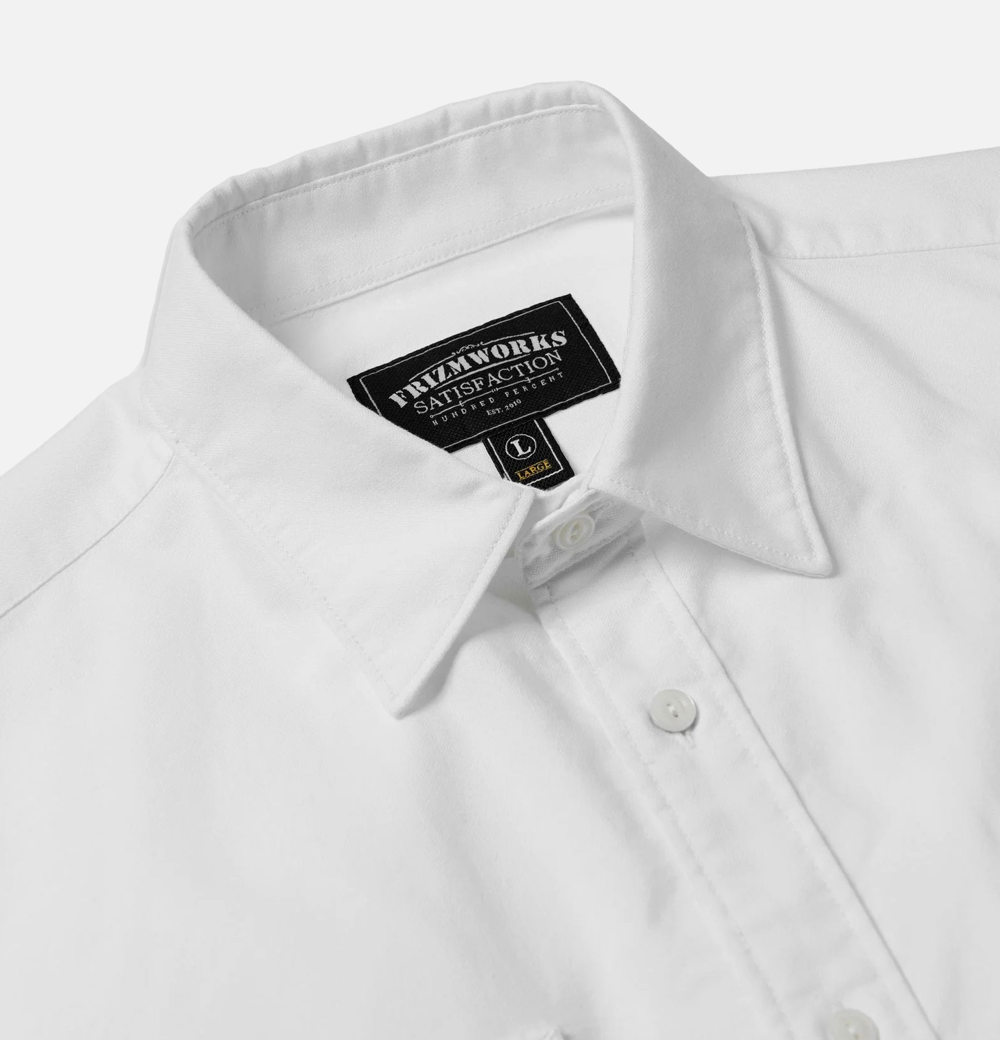Frizmworks White Chambray Work Shirt