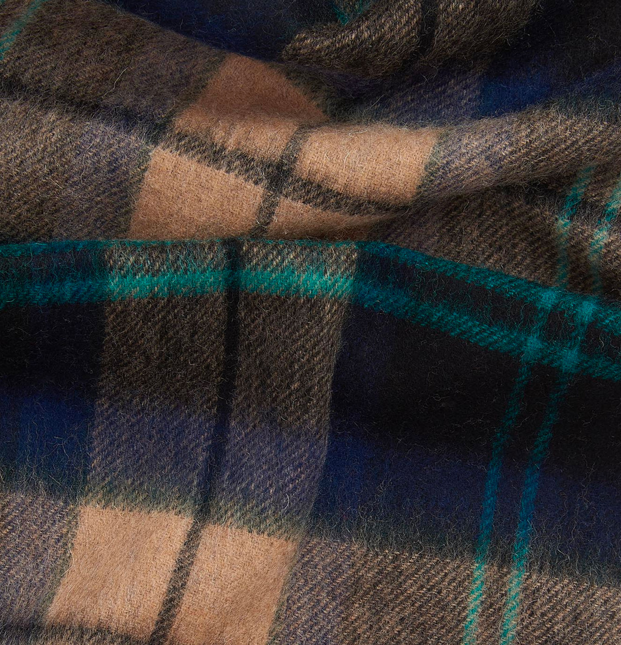 Barbour Echarpe Cashmere Green Loche