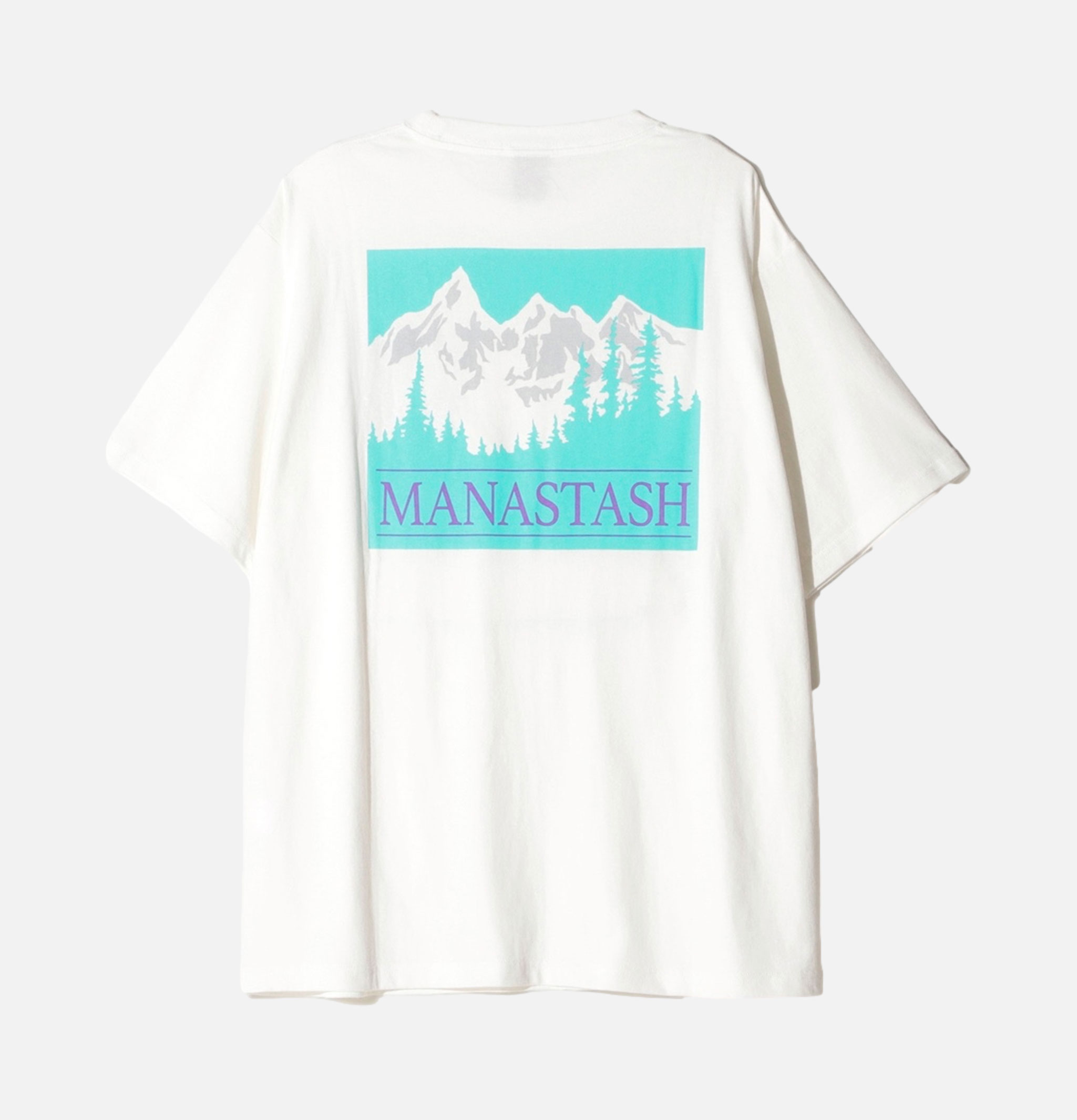 T-shirt Manastash Citee Old Time Blanc