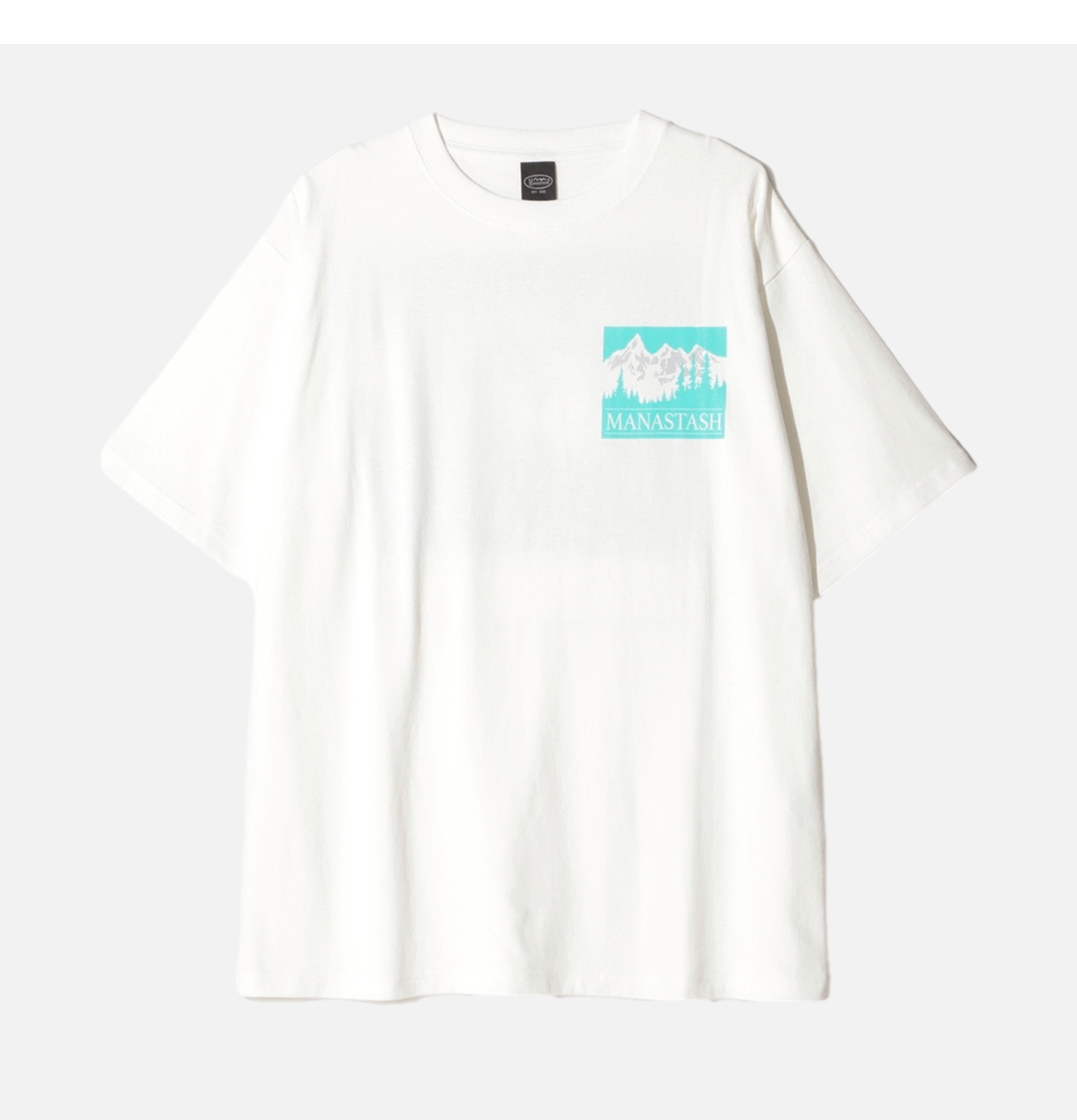 T-shirt Manastash Citee Old Time Blanc