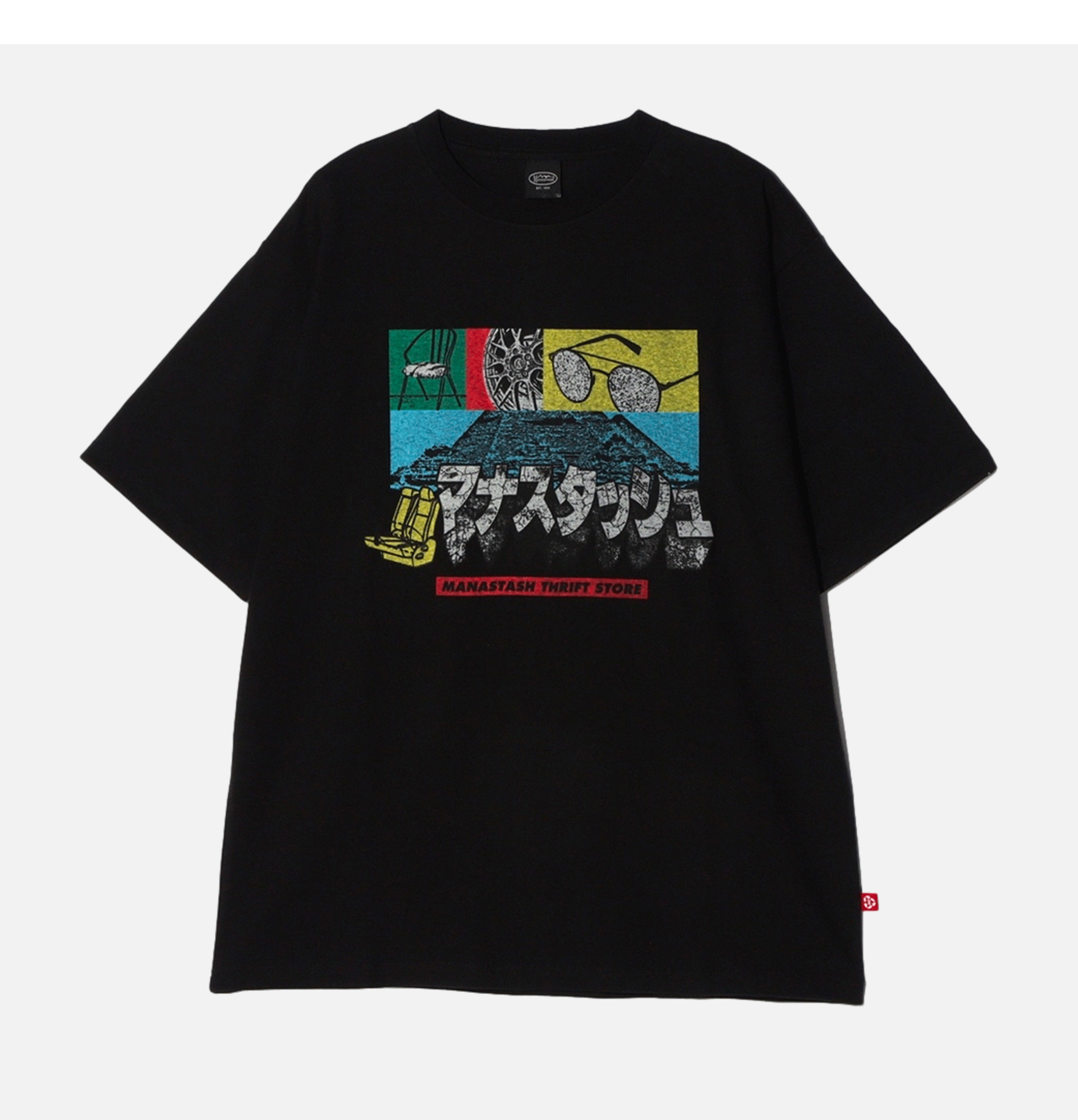 T-shirt Manastash Ctn Tee Color Blocking Black