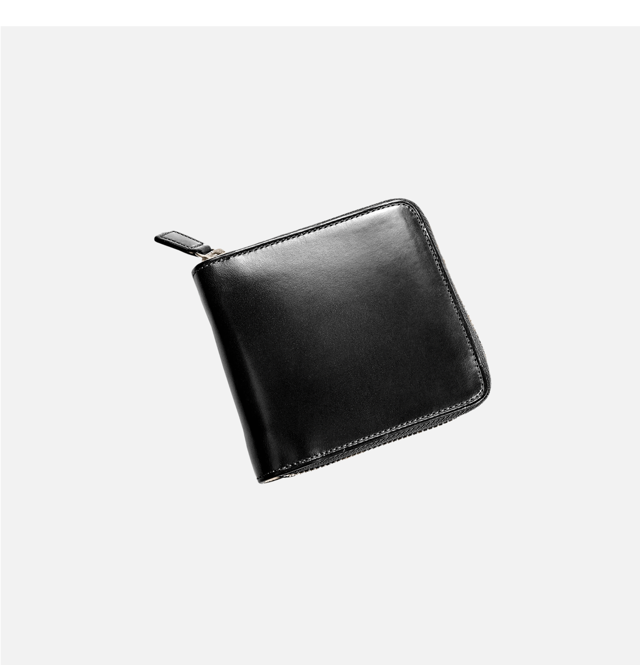 Portefeuille zippé en cuir de Il Bussetto.