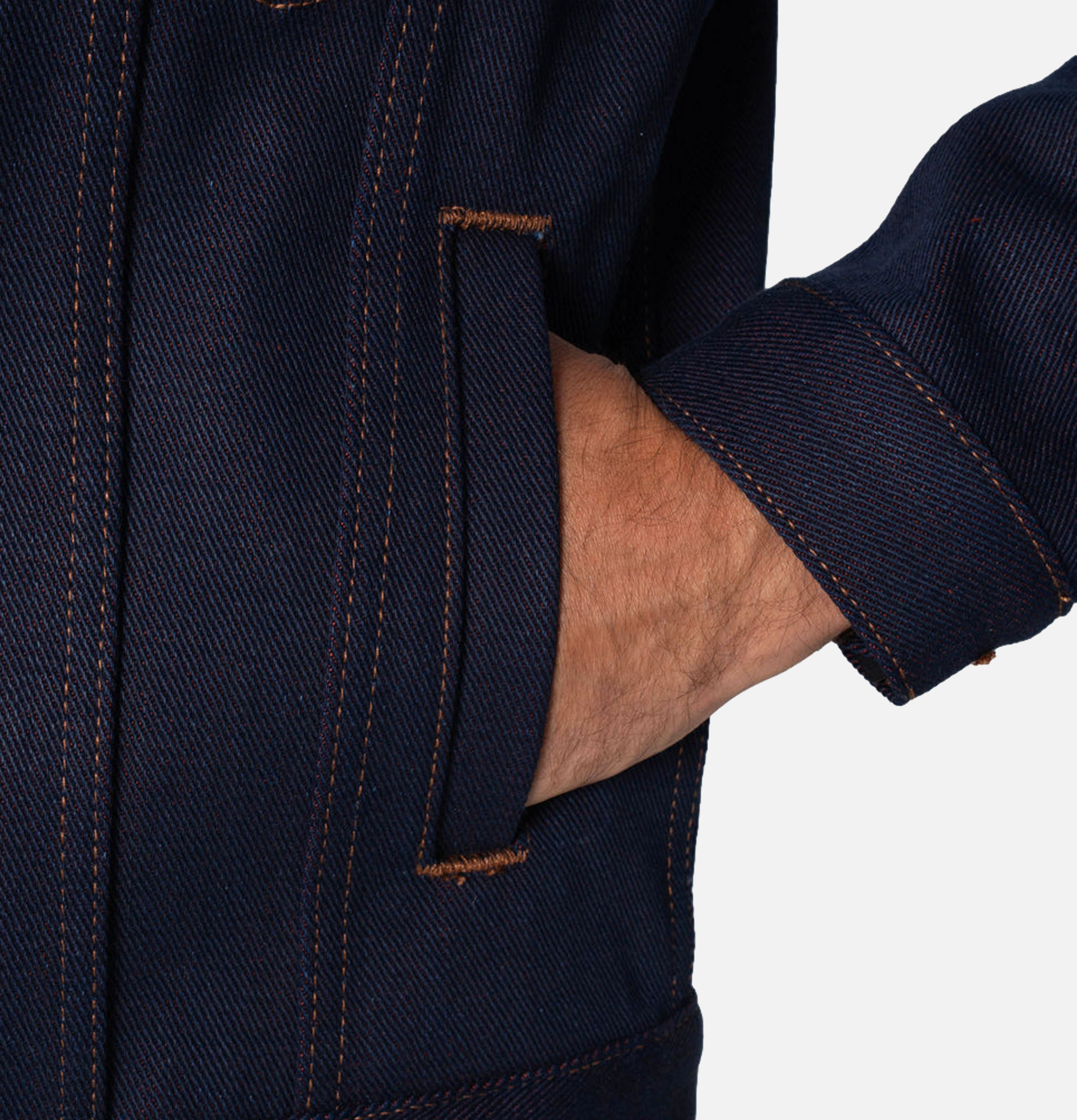 The Unbranded Brand Veste UB991 21oz Red Weft Indigo
