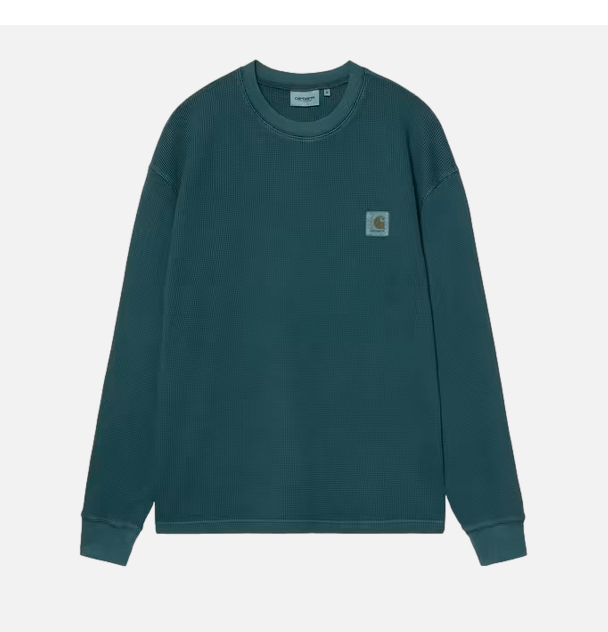 T-shirt Carhartt WIP L/S Vista Waffle Deep Lagoon