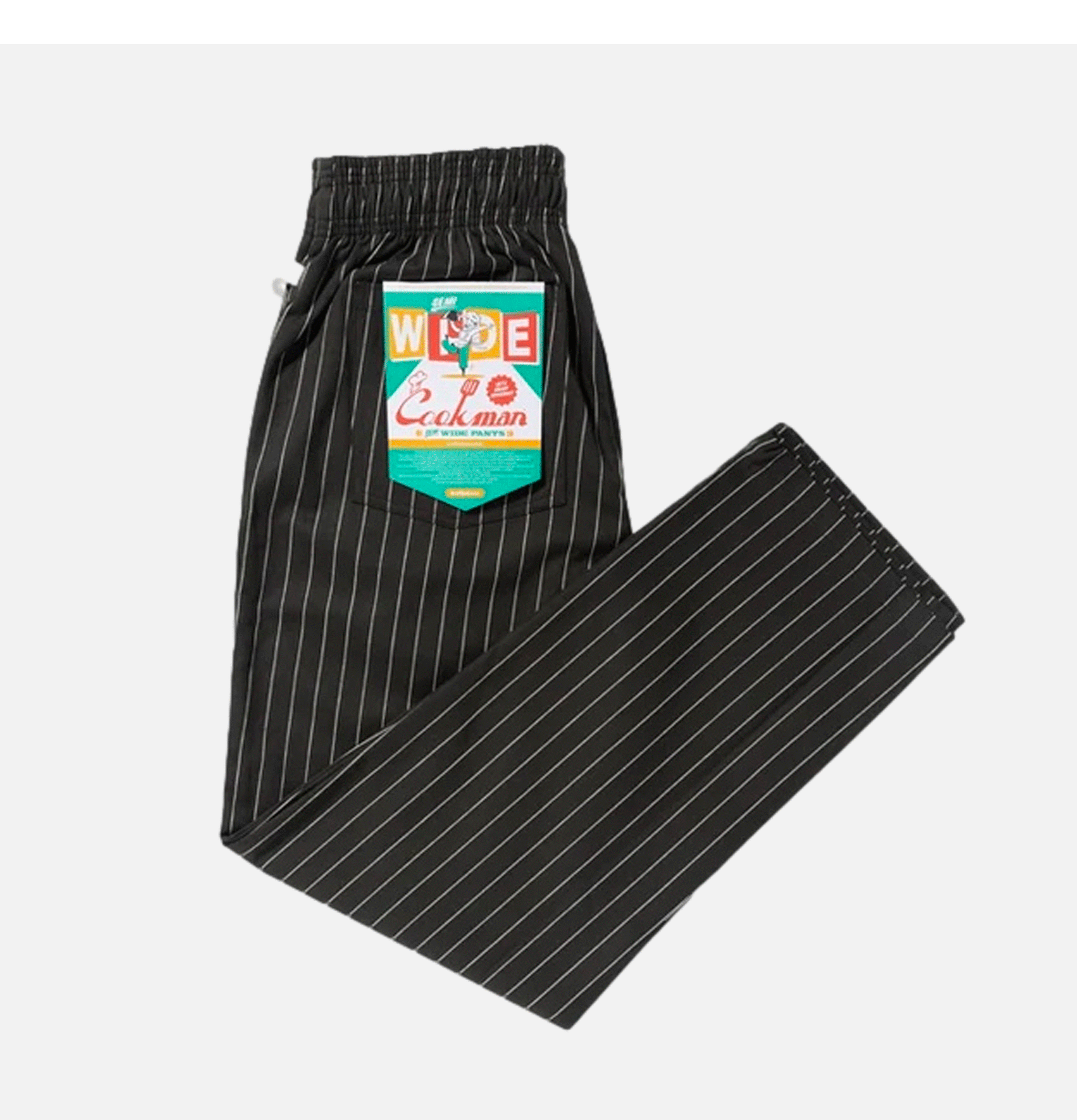 Pantalon Cookman Semi-wide Herringbone Stripe Charcoal