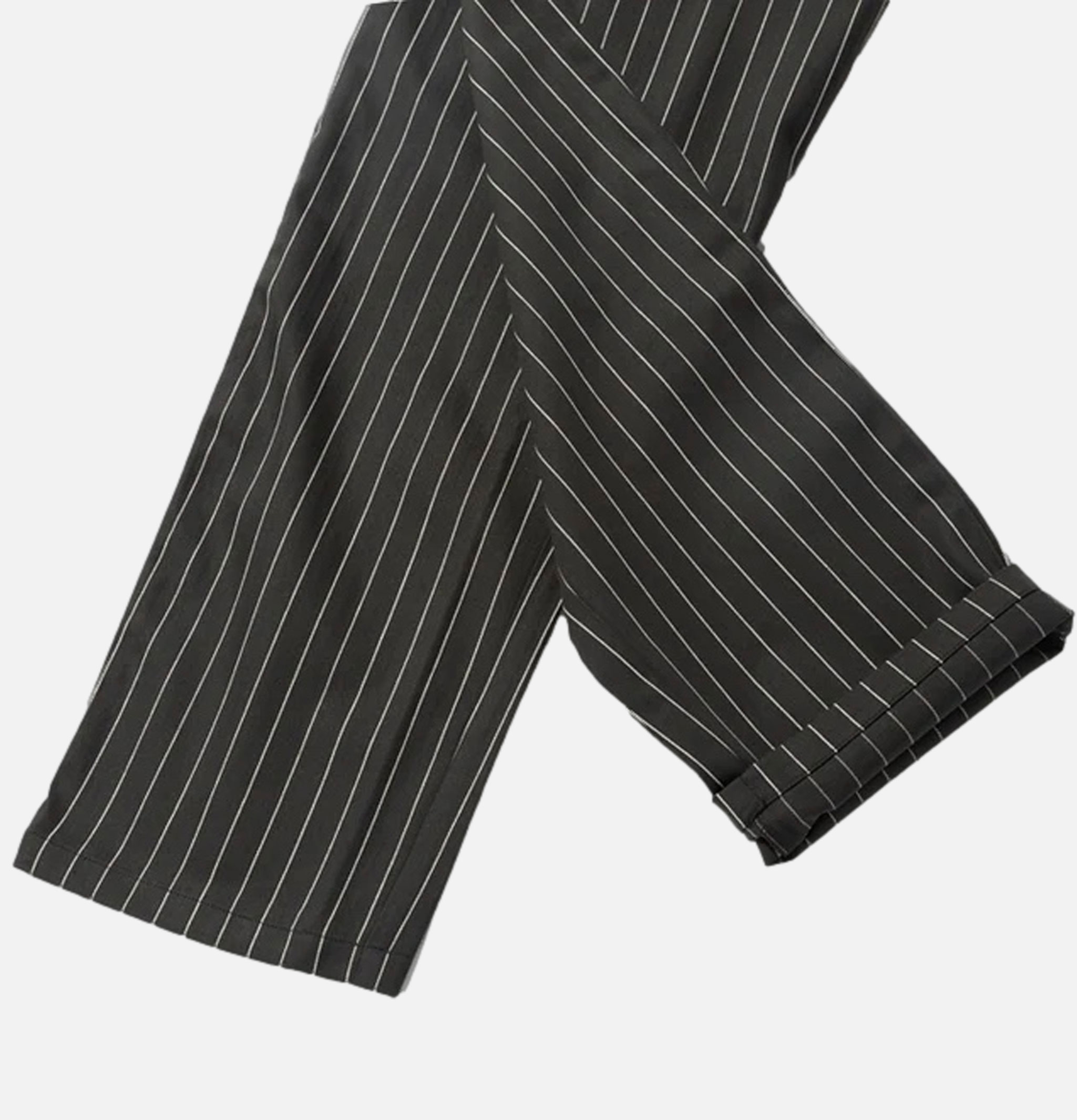 Pantalon Cookman Semi-wide Herringbone Stripe Charcoal