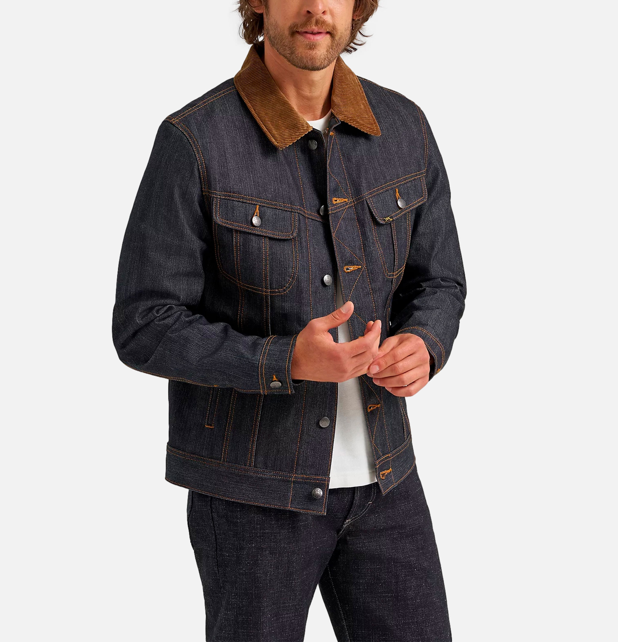 Lee 101 l Storm Rider Jacket Dry Blue l Shop Royalcheese Paris