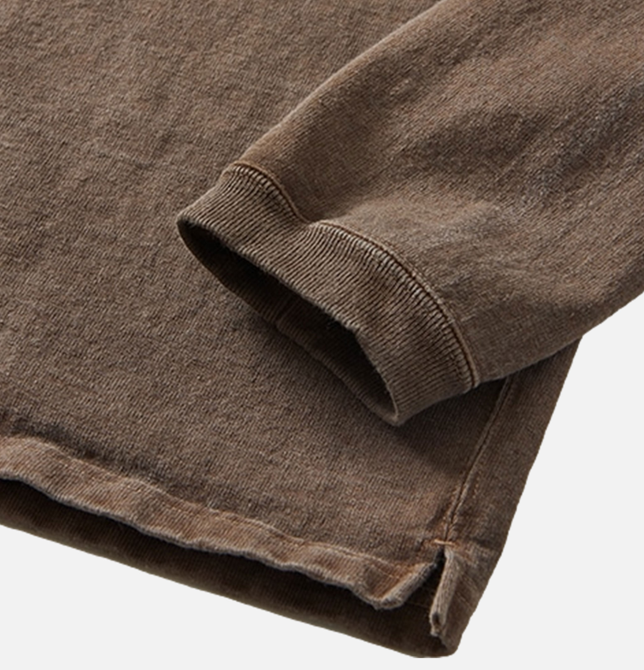 Good On Japan Ls Heavy Crew Brown T-shirt