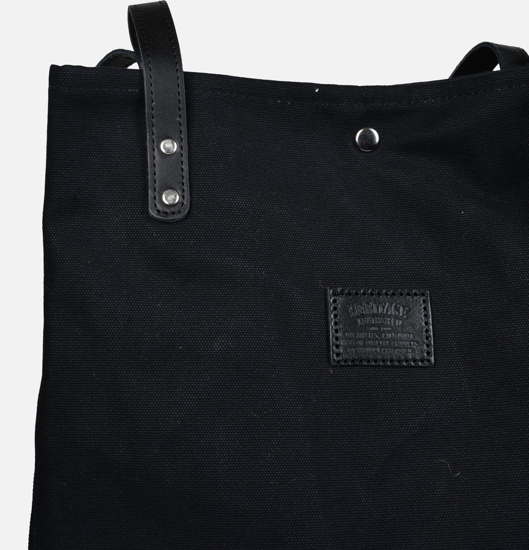 Heritage Leather Company Canvas Multi Tote Bag in Black