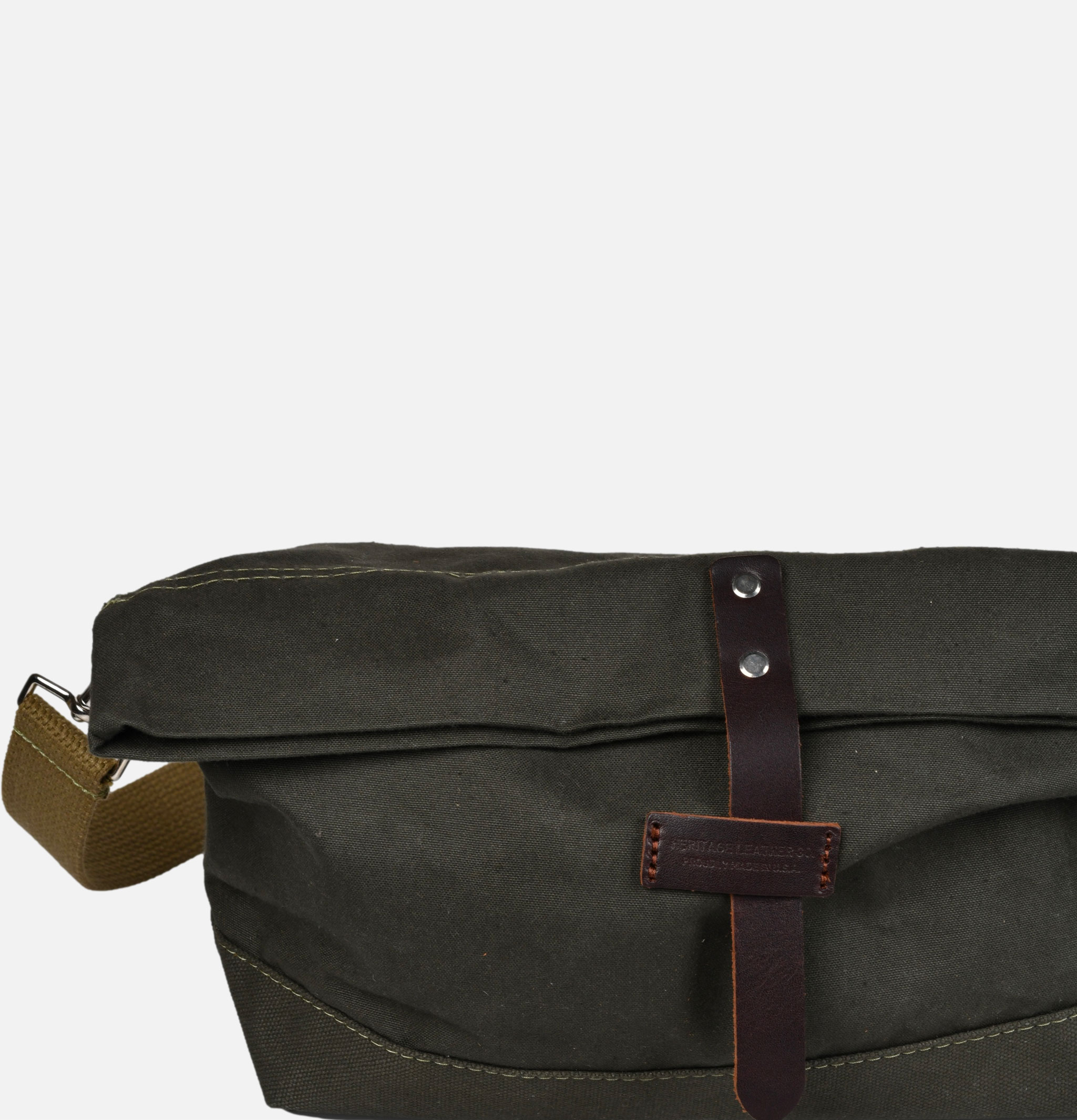 Heritage Leather Company Travel Pouch Olive