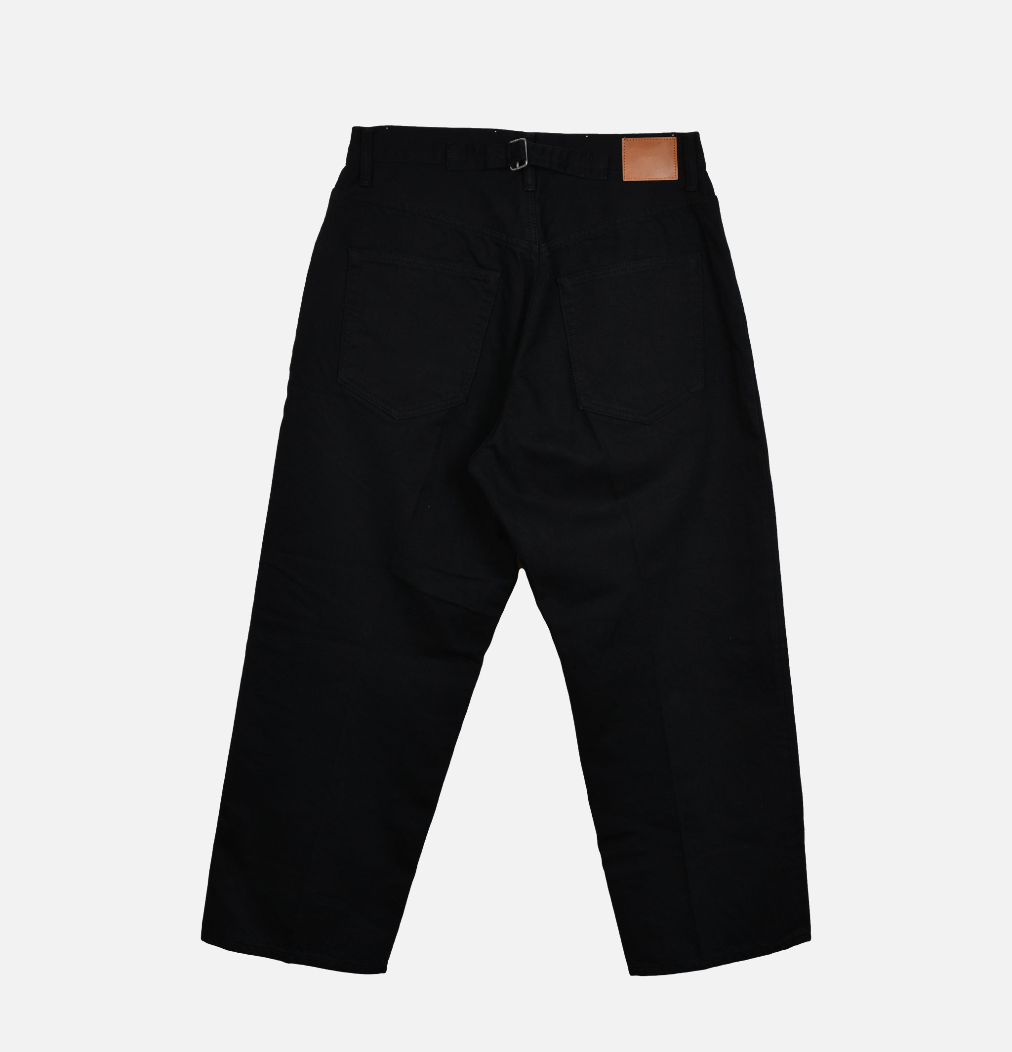 Back Buckle Denim Black