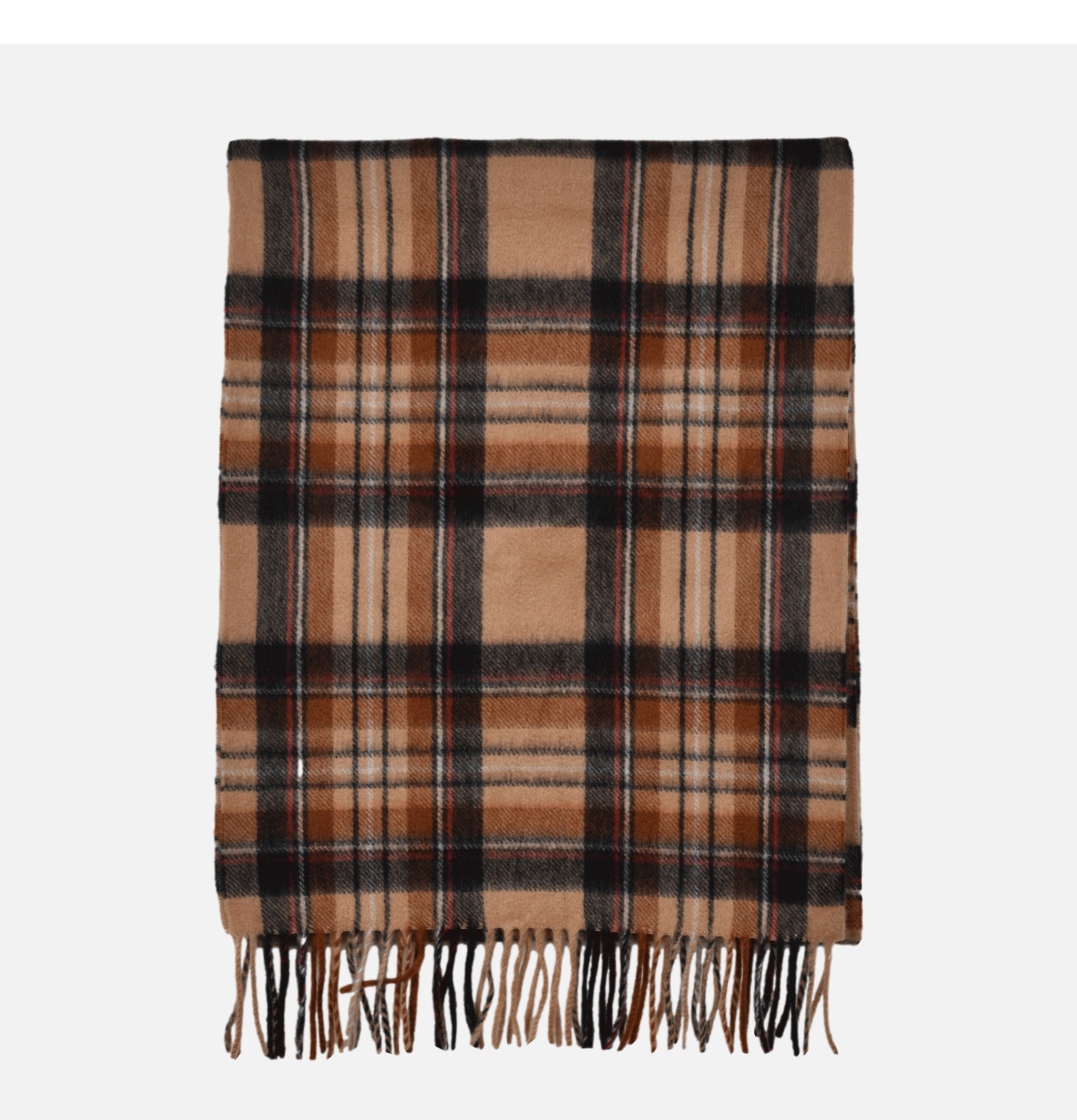 Echarpe Plaid Beige Navy