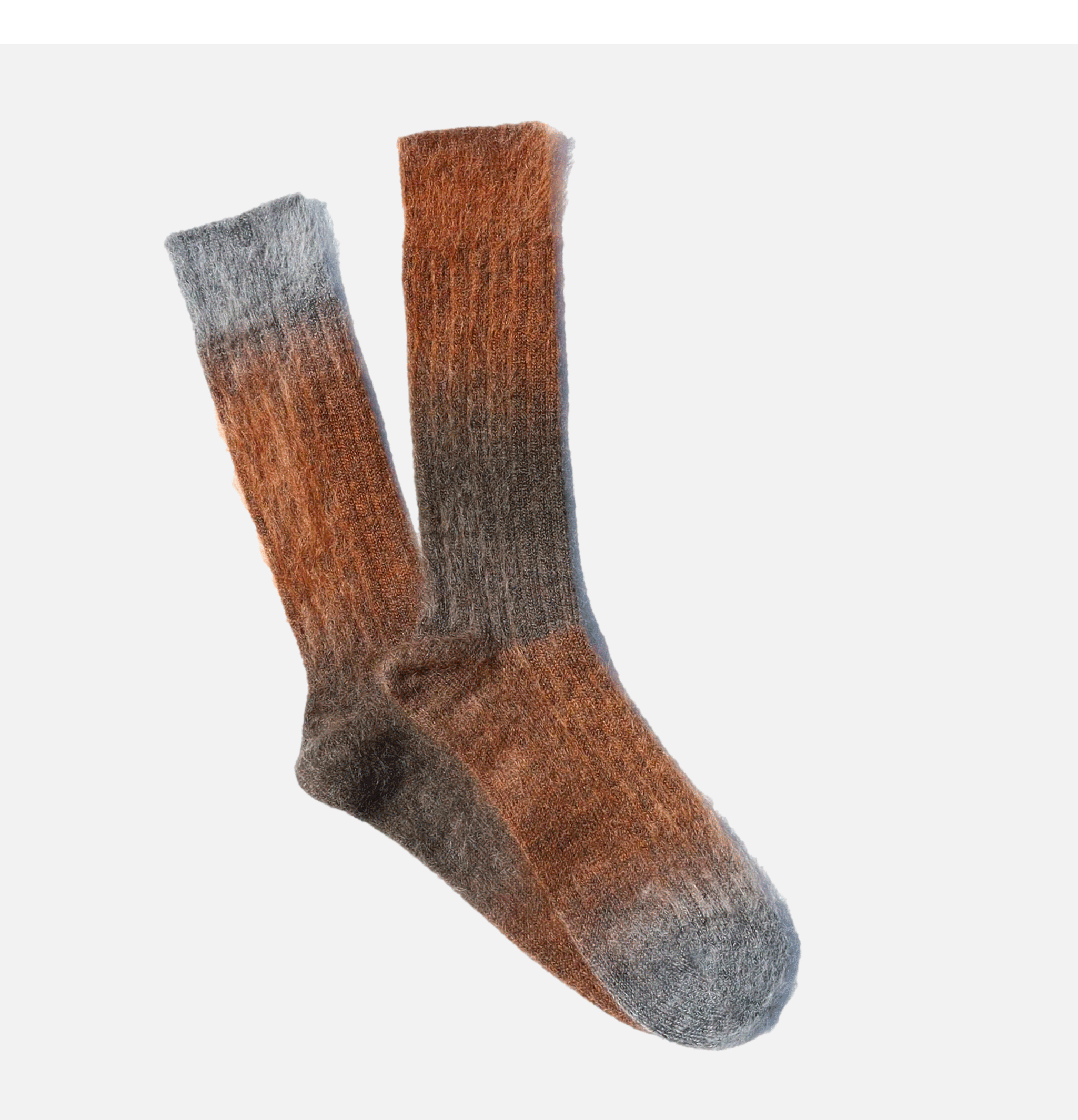Chaussettes Mohair Rib Marron