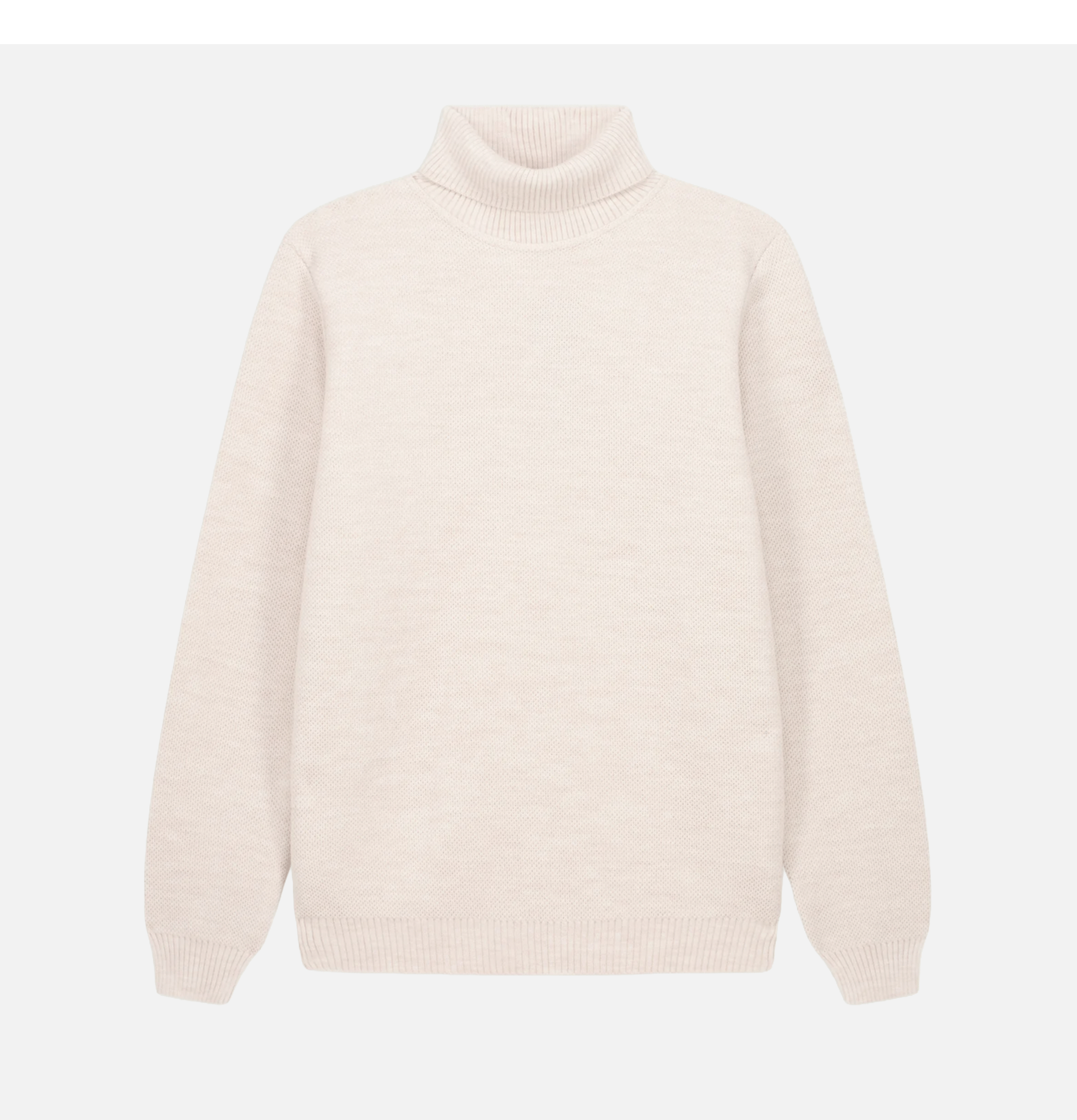 Nitto Knitwear Pull Youri Roulé Ecru