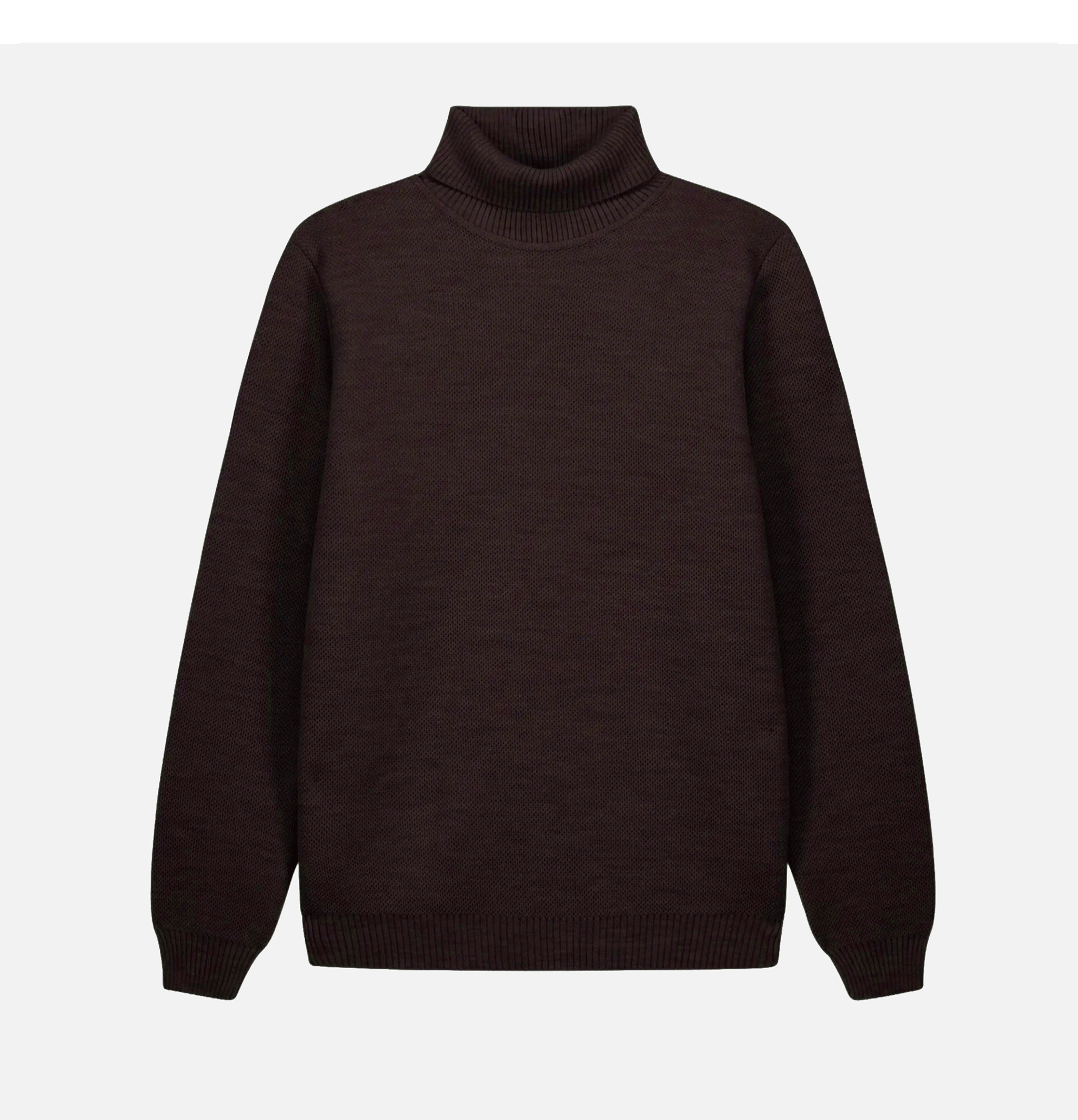 Pull Youri Col Roule Marron