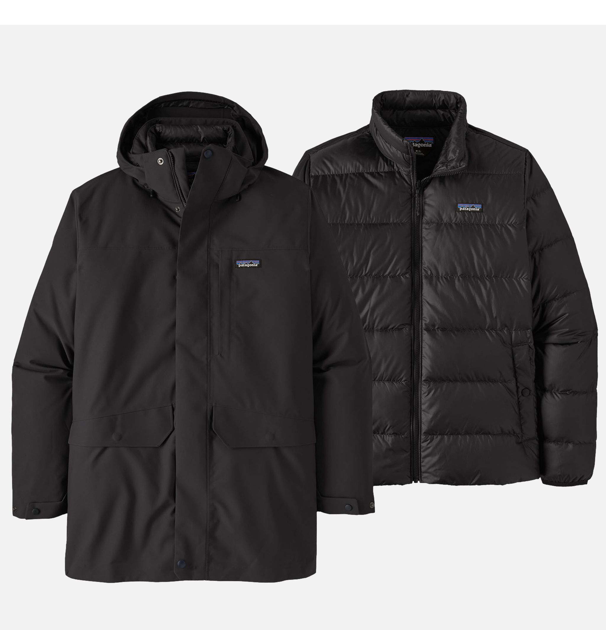 Tres 3 In 1 Parka Black