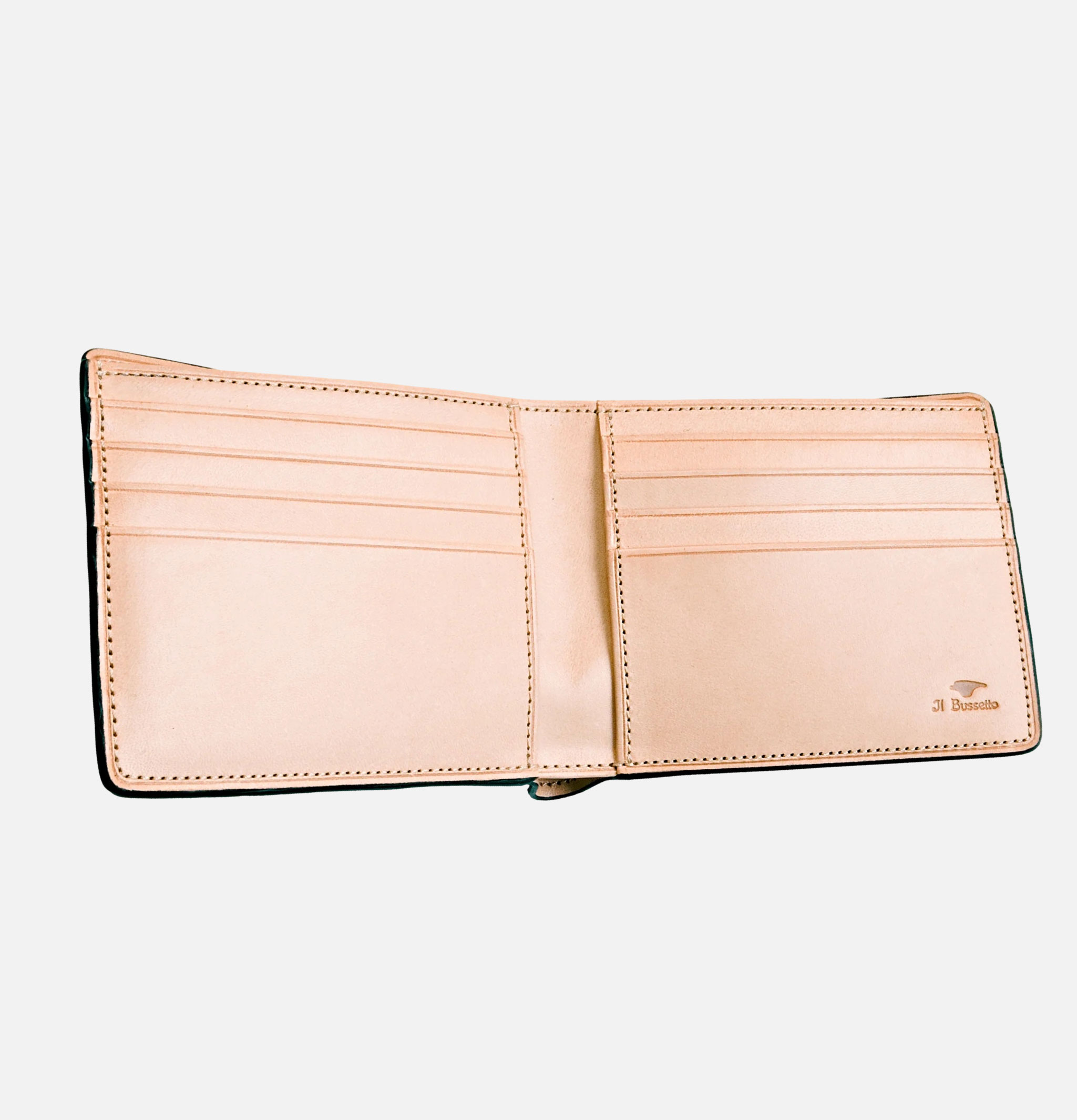 Il Bussetto Porte Feuille Bi Fold Marron Clair