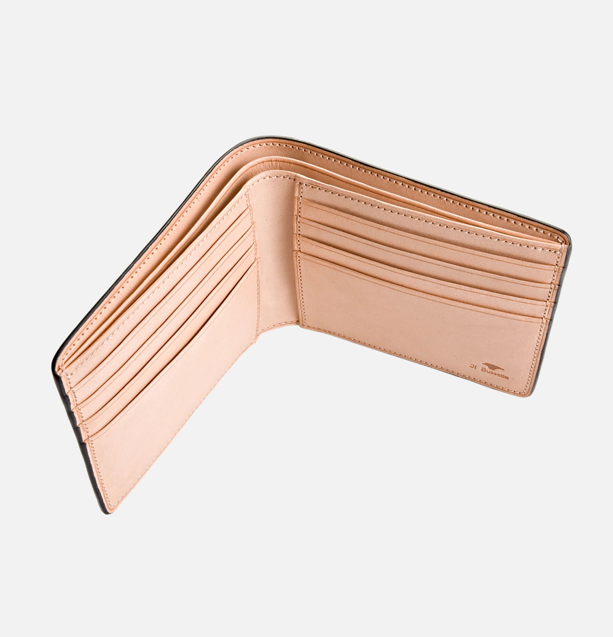 Il Bussetto Porte Feuille Bi Fold Marron Clair