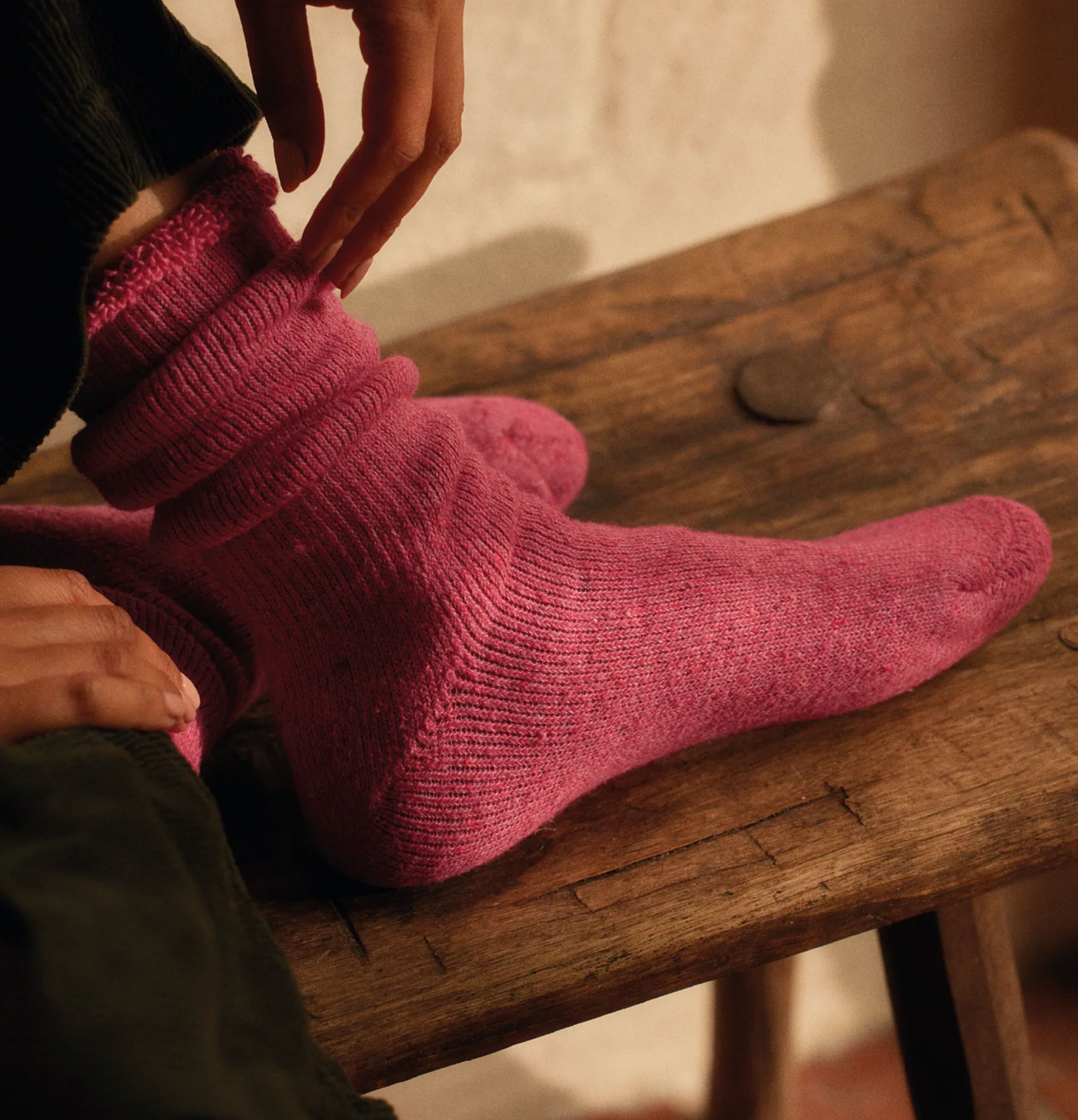 Chaussettes Yahae Outdoor Recycled Rose
