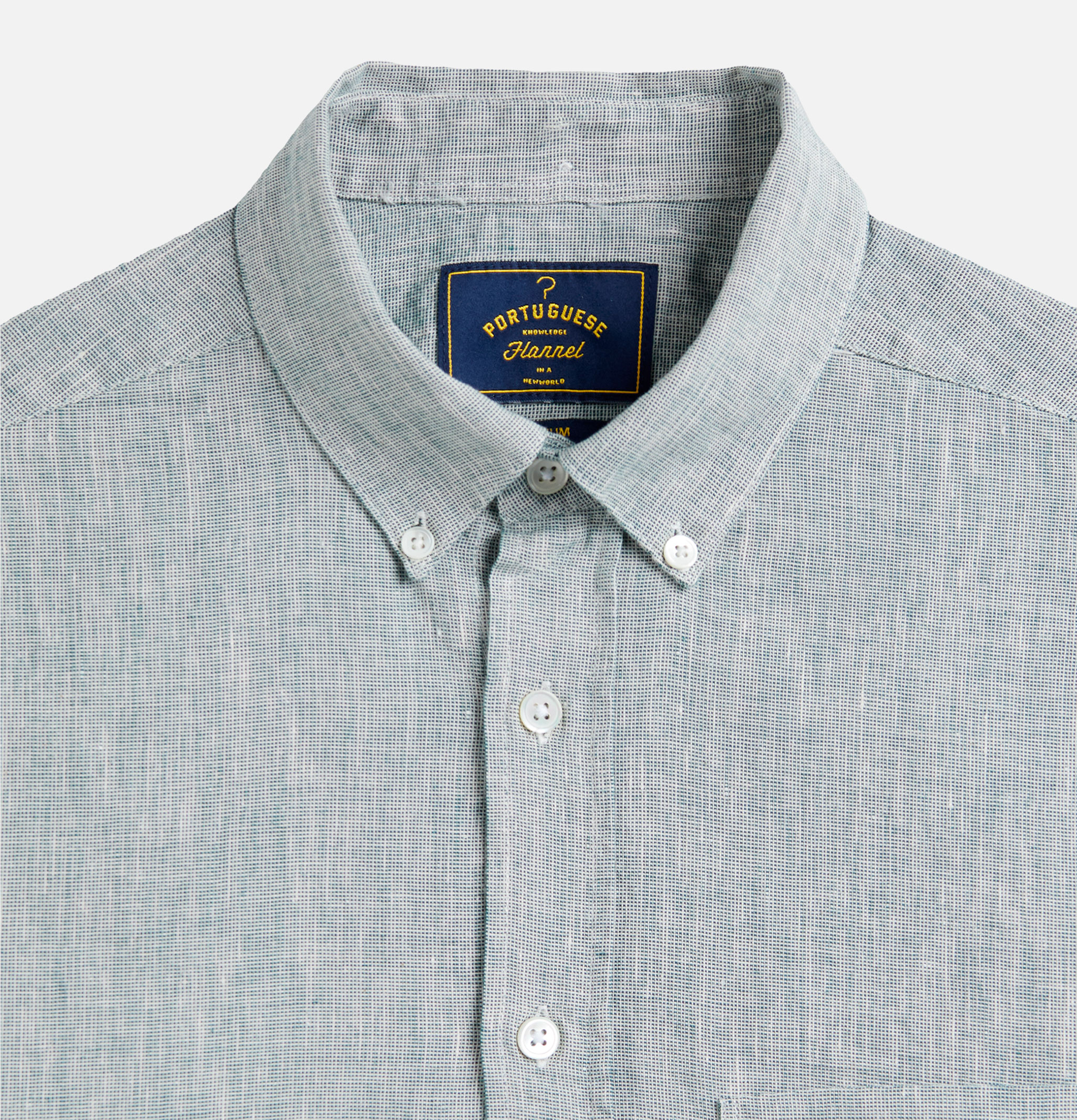 Portuguese Flannel Shirt Granular Green