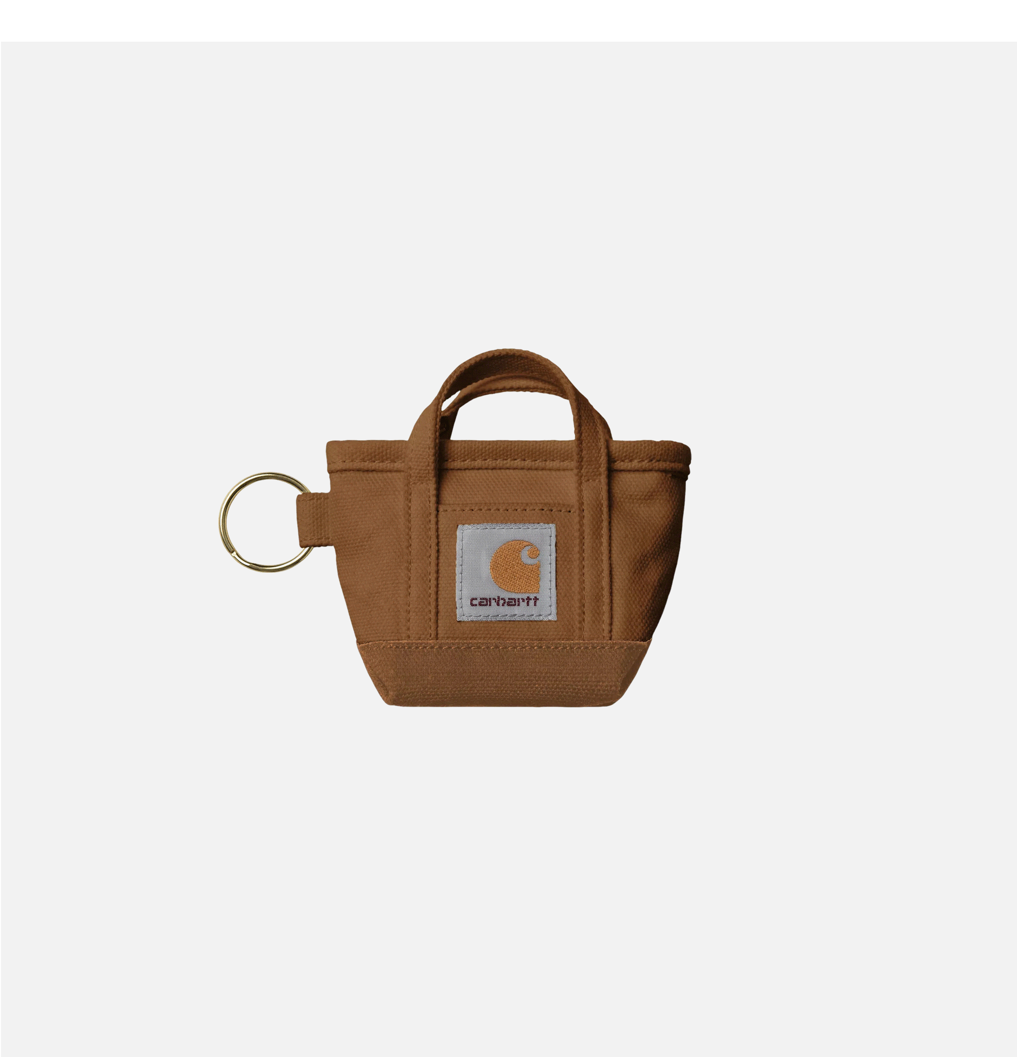 Carhartt WIP Porté Clé Tote Bag Hamilton Marron