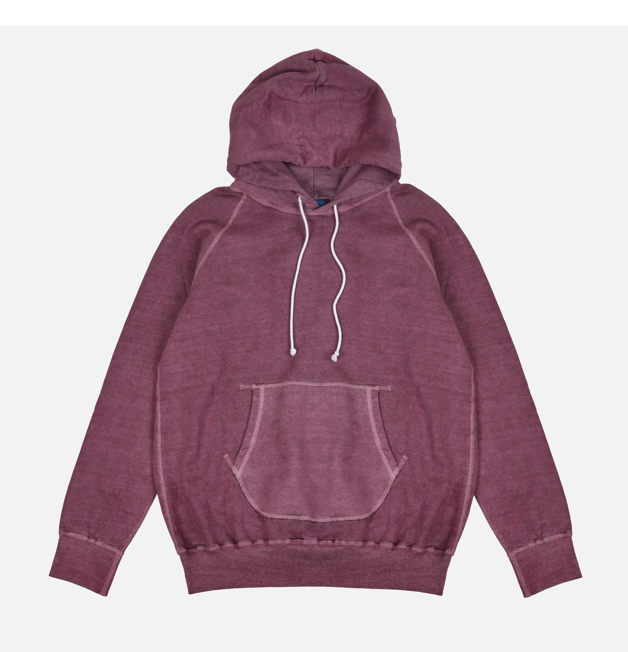 Good On Japan Pullover Hooded Sweat Pigment Dyed Azuki.