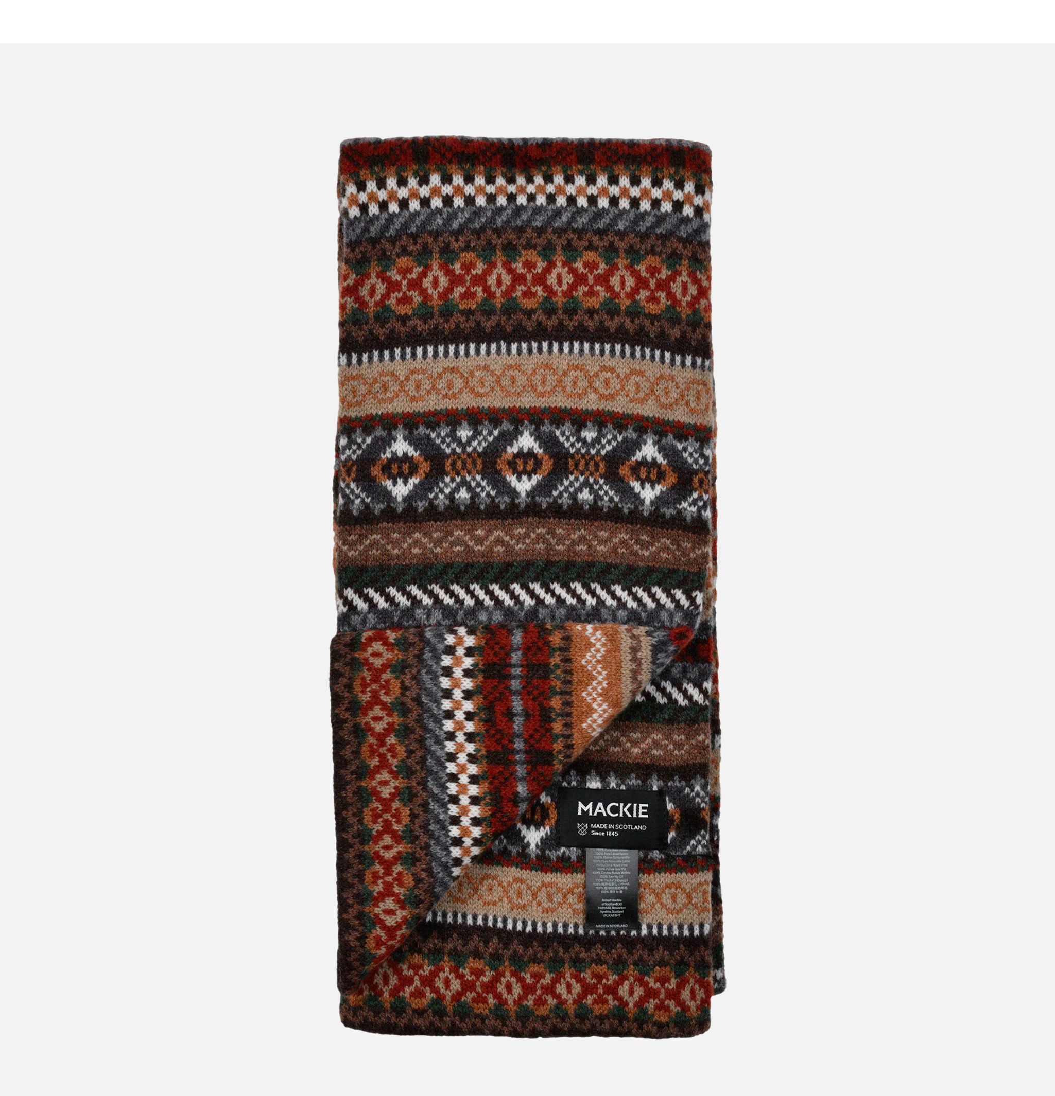 Écharpe Robert Mackie Lochniver Scarf Brown