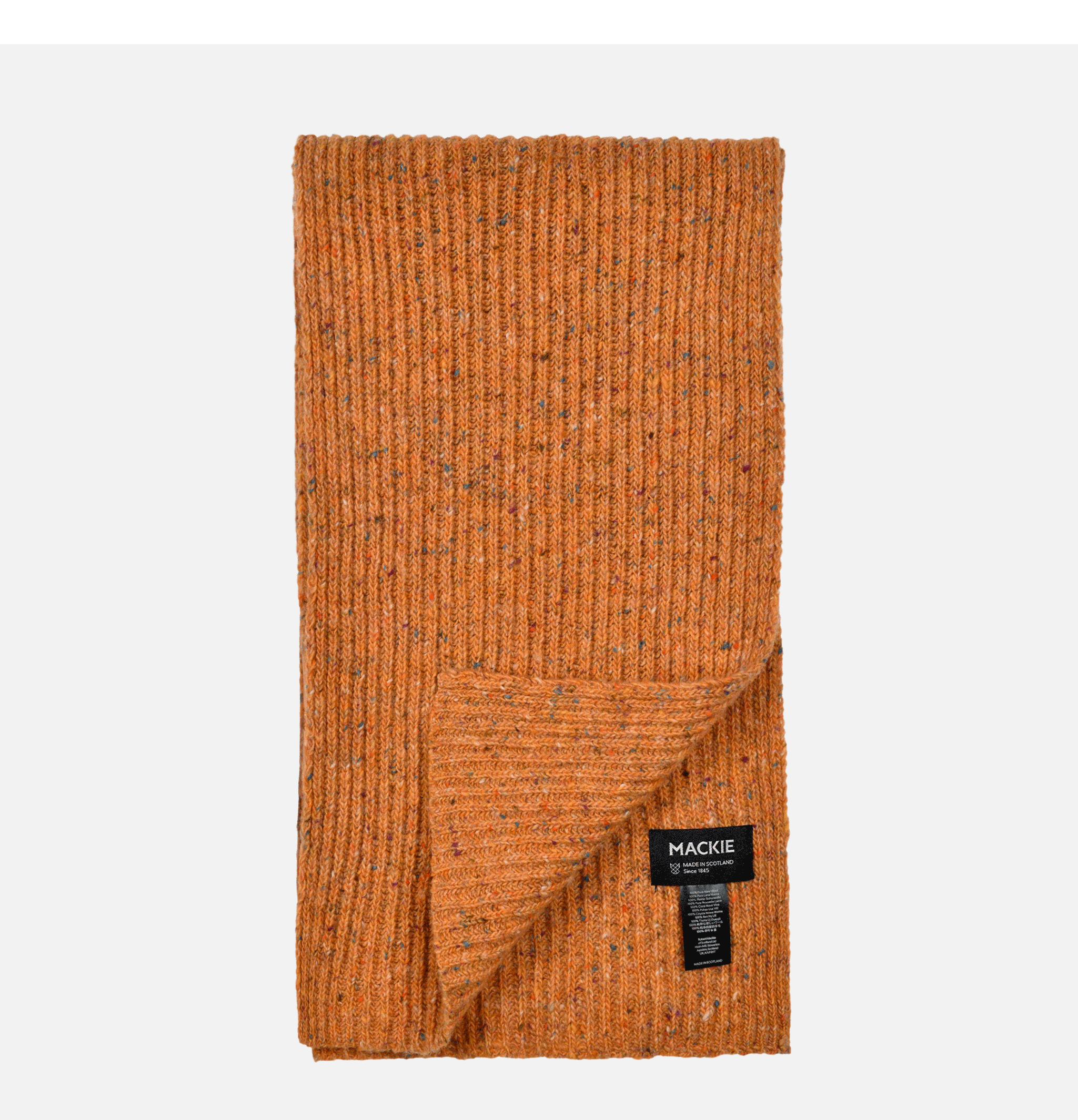 Robert Mackie Shin Donegal Wool Scarf Hickory.