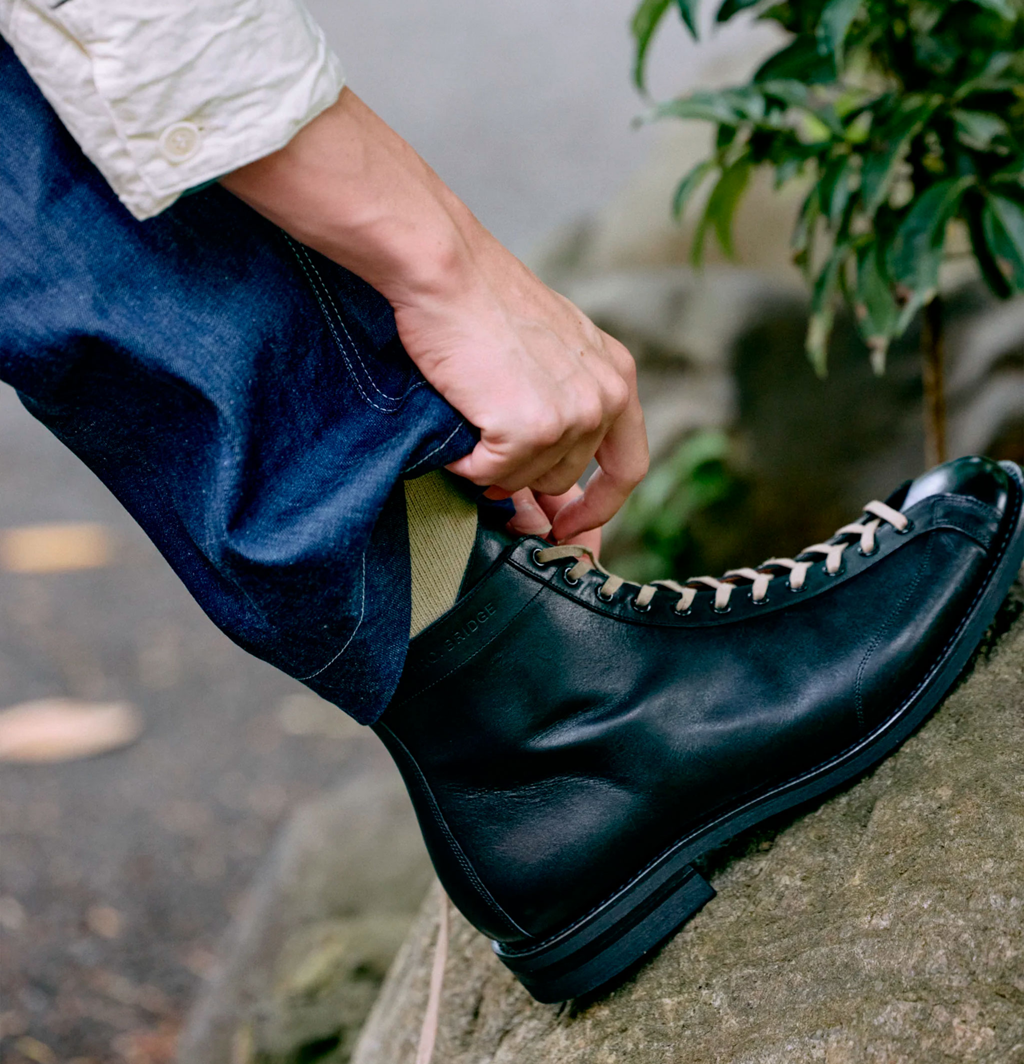 Brother Bridge Henry Calfskin Black