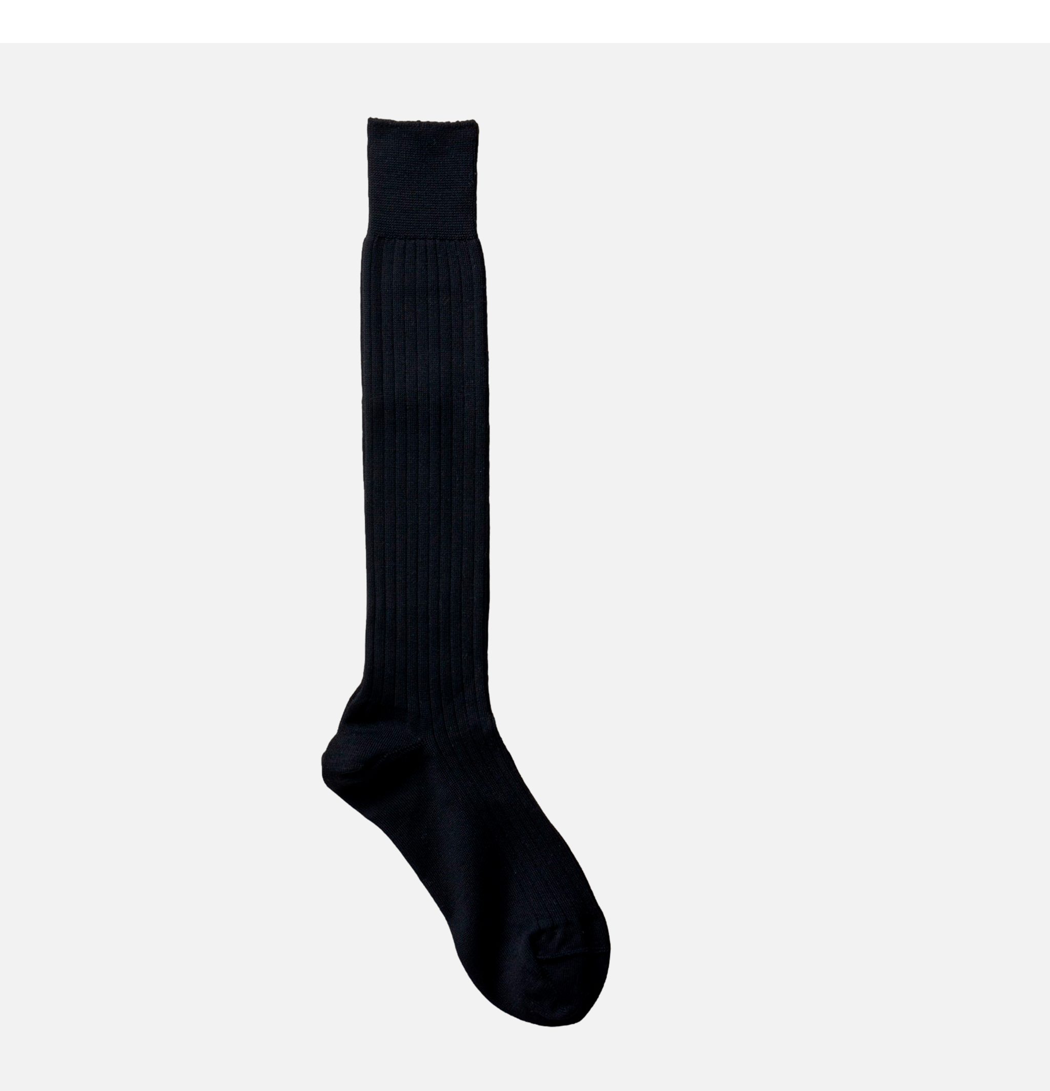 Yahae Organic Cotton Rib Knee Socks