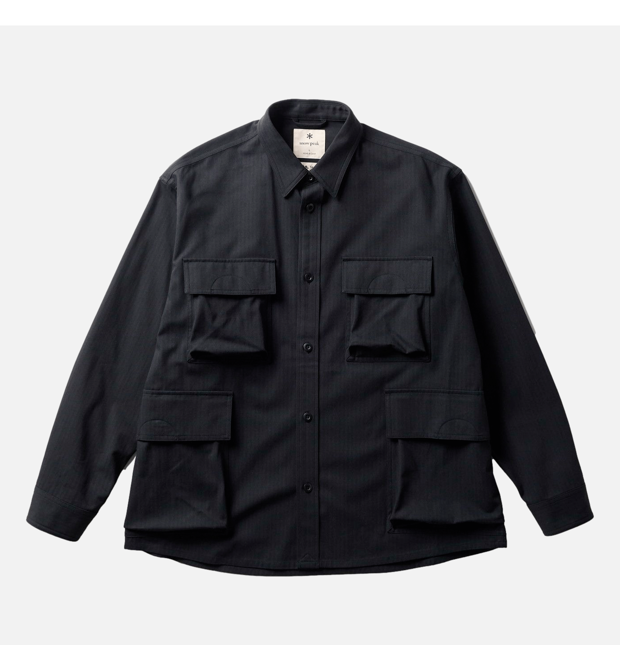 Snow Peak Takibi Herring Shirt Jkt Black