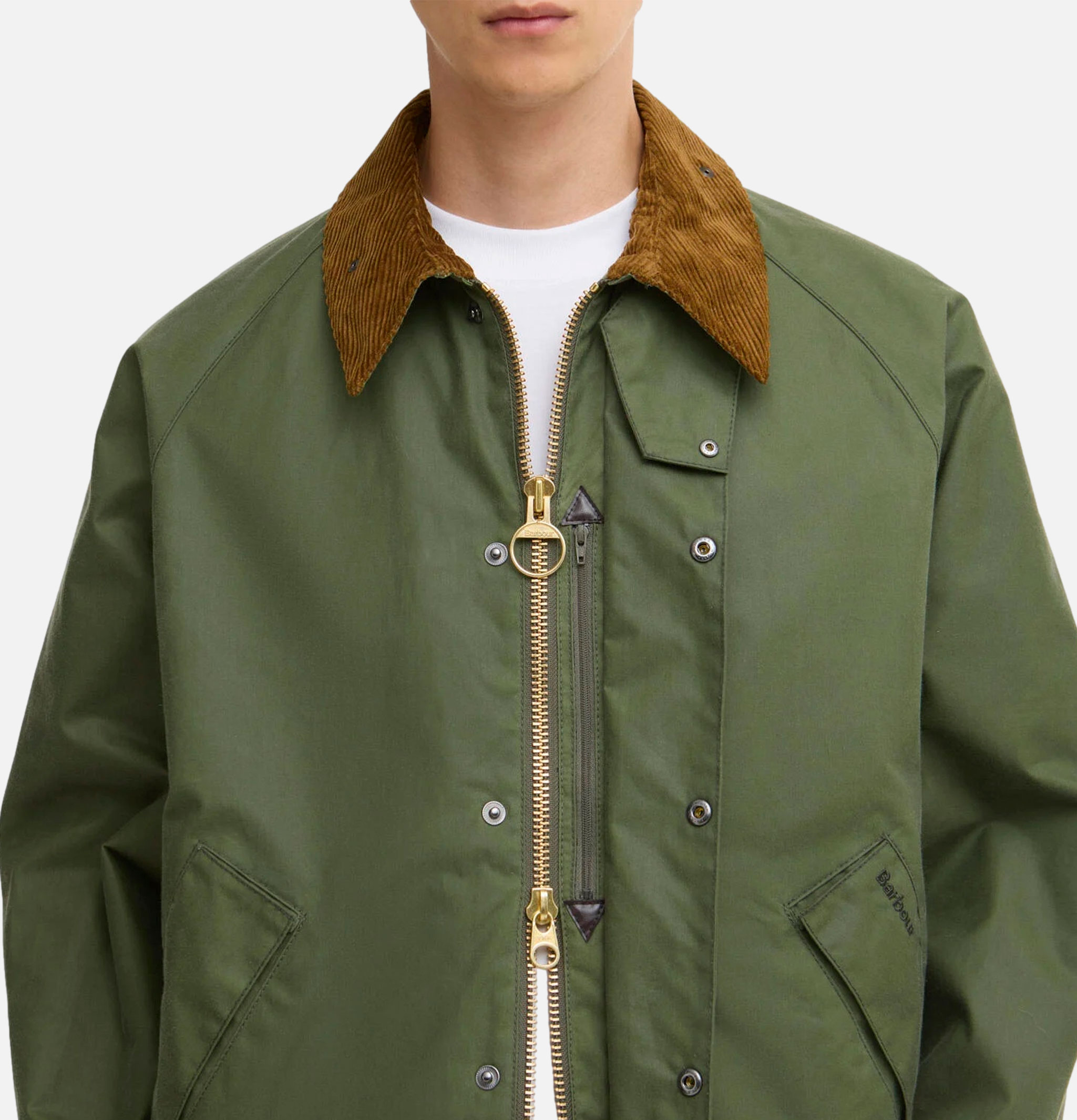 Barbour Transport Wax Jacket Light Moss