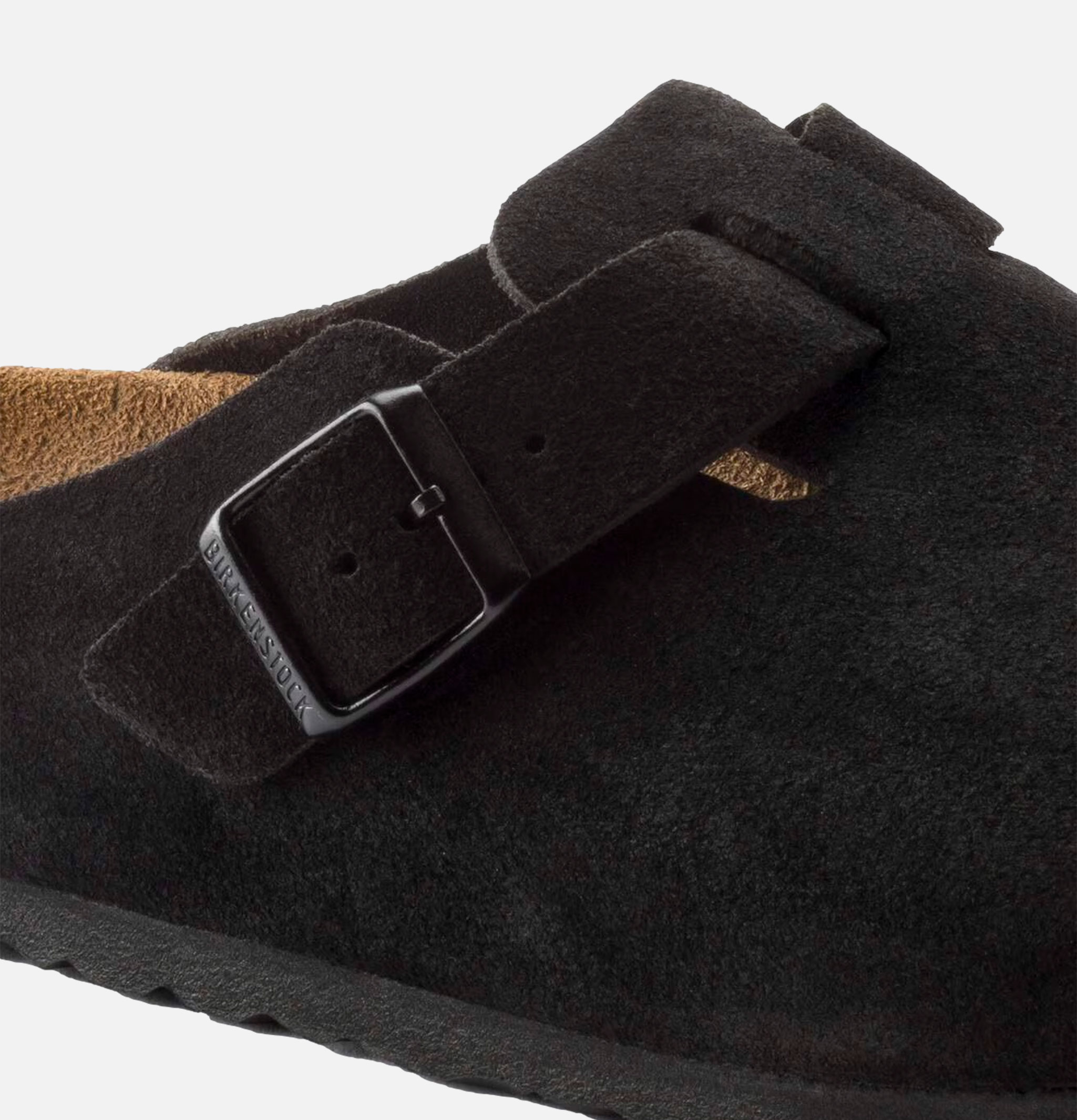 Birkenstock Boston Normal Black Suede