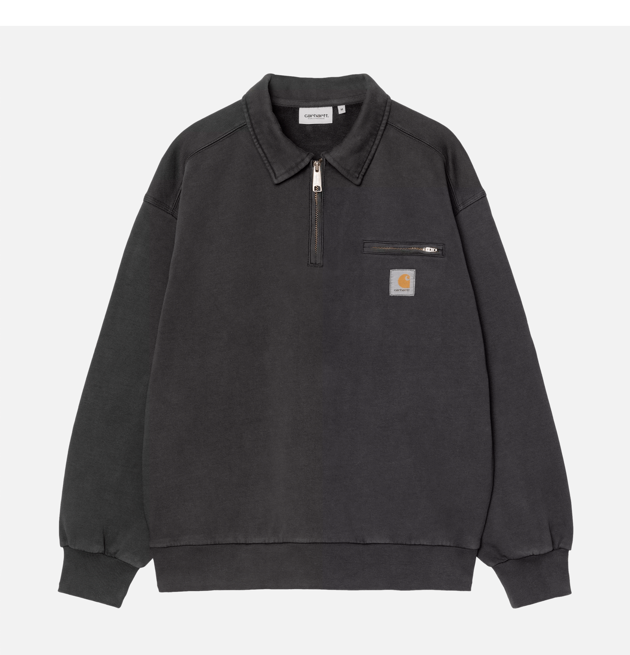 Carhartt WIP Halfzip Detroit Swt Black Stone