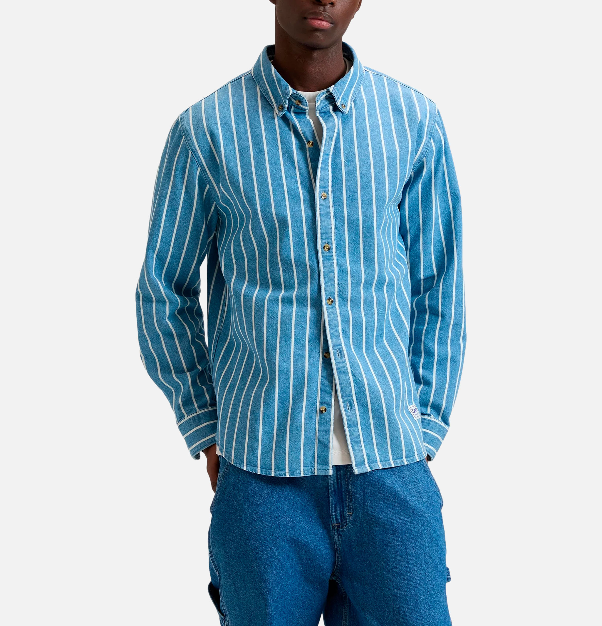Lee Workwear Button Down Denim Str