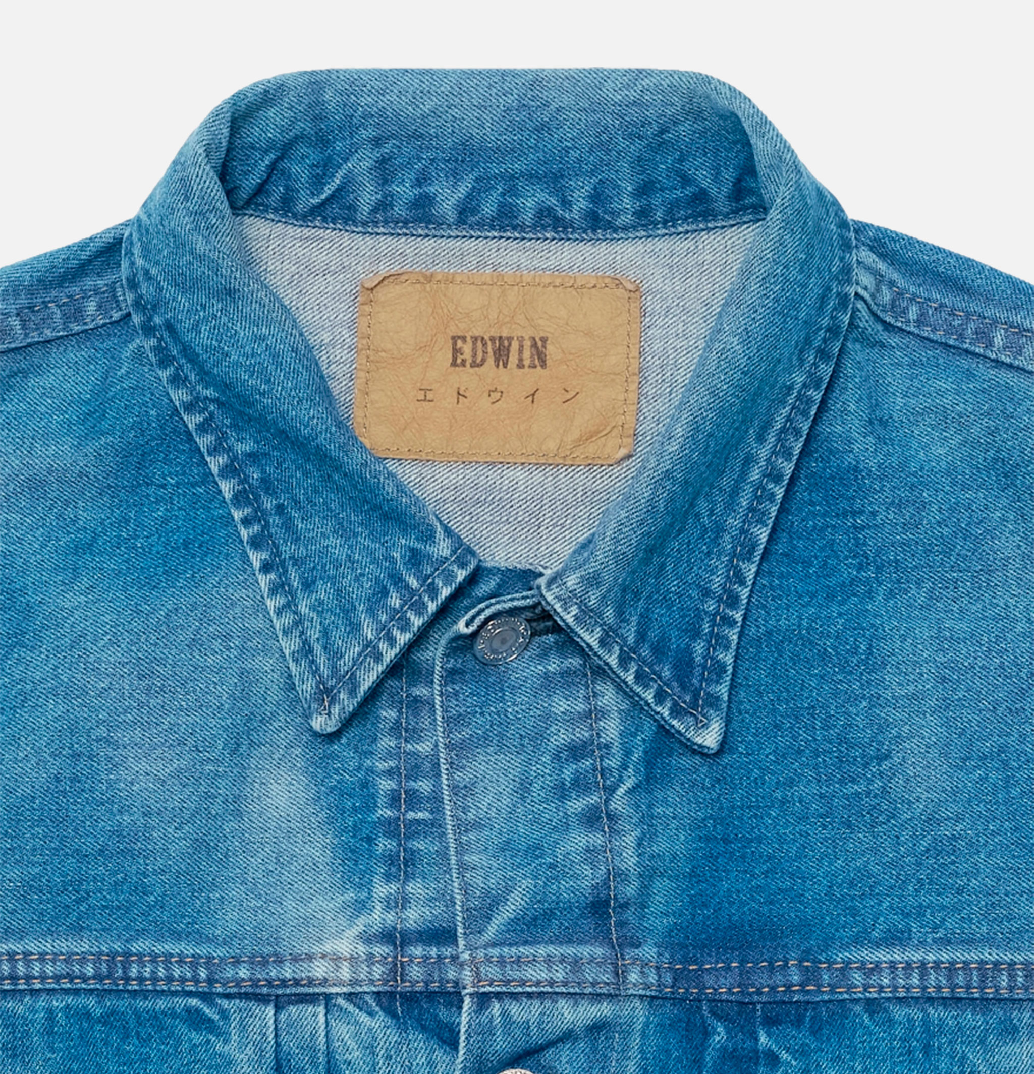 Edwin Denim Jacket Blue Light Used