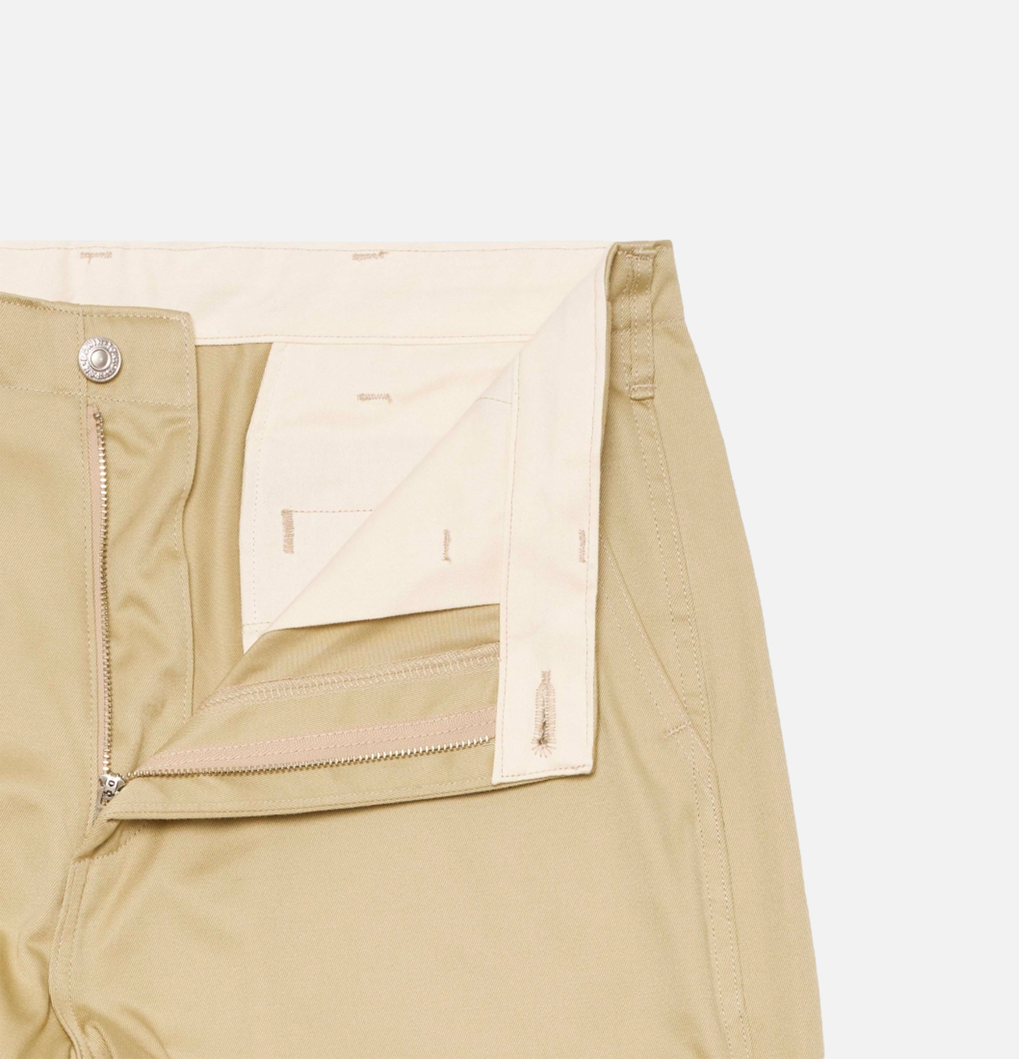 Edwin Wide Trousers Khaki Unwashed