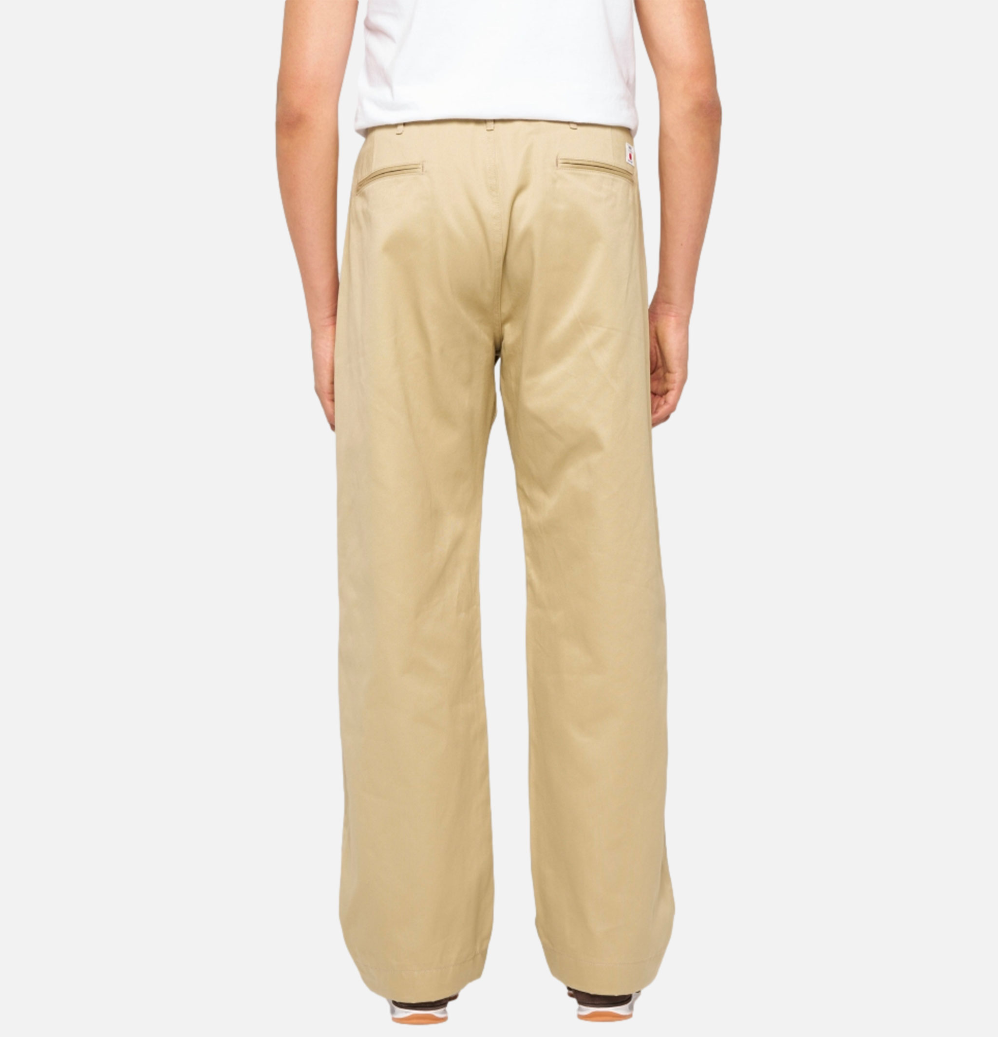 Edwin Wide Trousers Khaki Unwashed